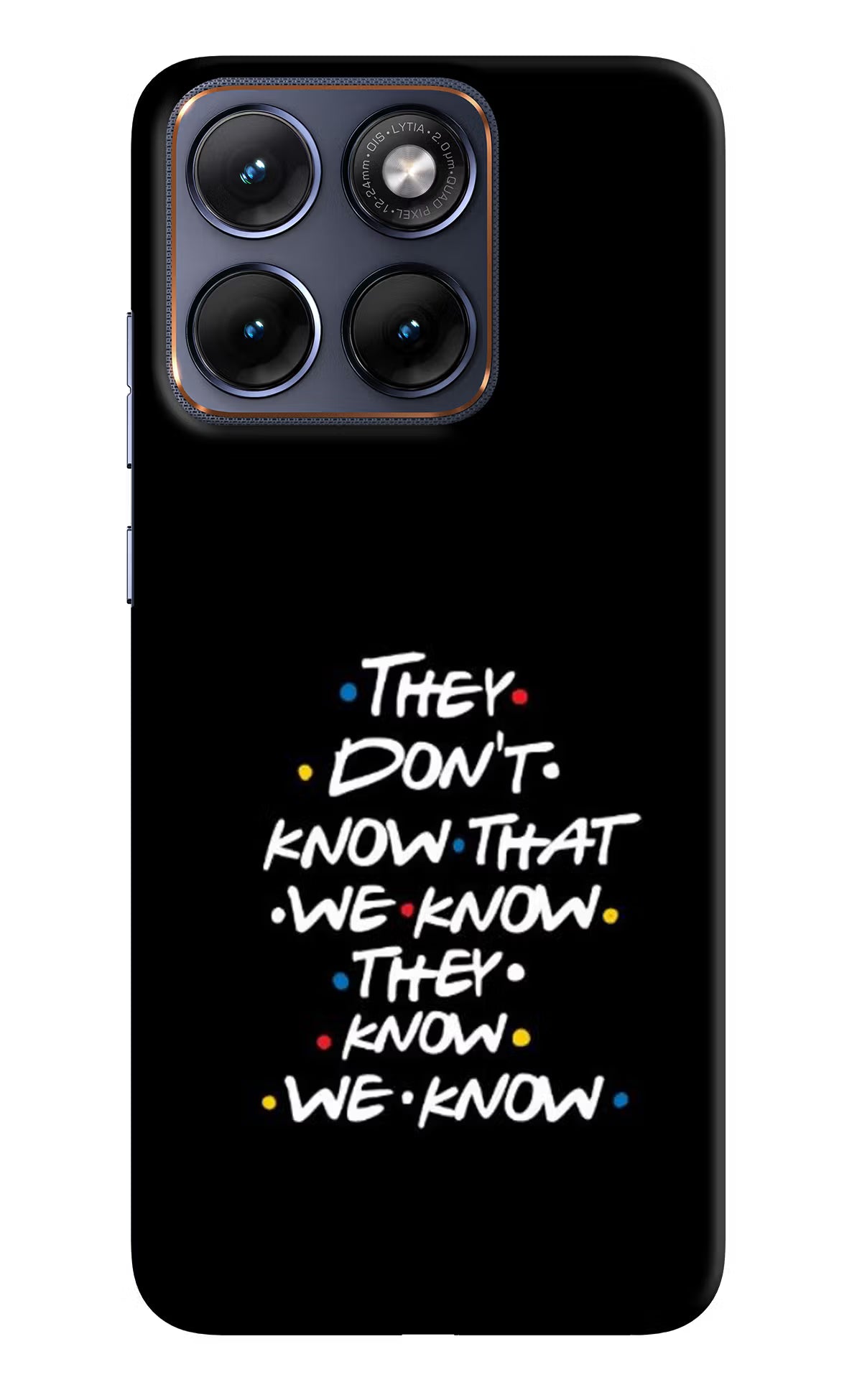 FRIENDS Dialogue Moto Edge 70 Fusion Back Cover - FRIENDS Dialogue Moto Edge 70 Fusion Hard Case Back Cover by Casekaro FRIENDS Dialogue Moto Edge 70 Fusion Hard Case Back Cover by Casekaro