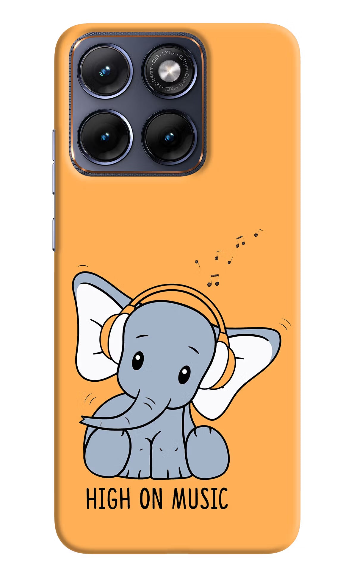 High On Music Moto Edge 70 Fusion Back Cover - High On Music Moto Edge 70 Fusion Hard Case Back Cover by Casekaro High On Music Moto Edge 70 Fusion Hard Case Back Cover by Casekaro