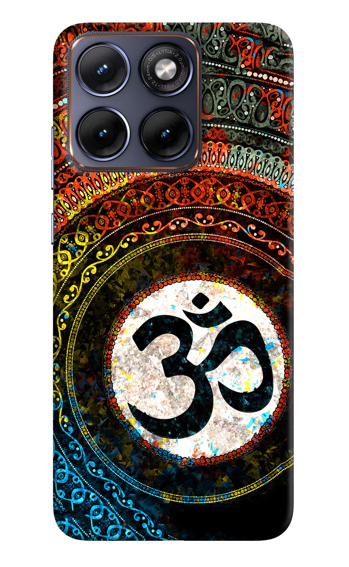 Om Cultural Moto Edge 70 Fusion Back Cover - Om Cultural Moto Edge 70 Fusion Hard Case Back Cover by Casekaro Om Cultural Moto Edge 70 Fusion Hard Case Back Cover by Casekaro