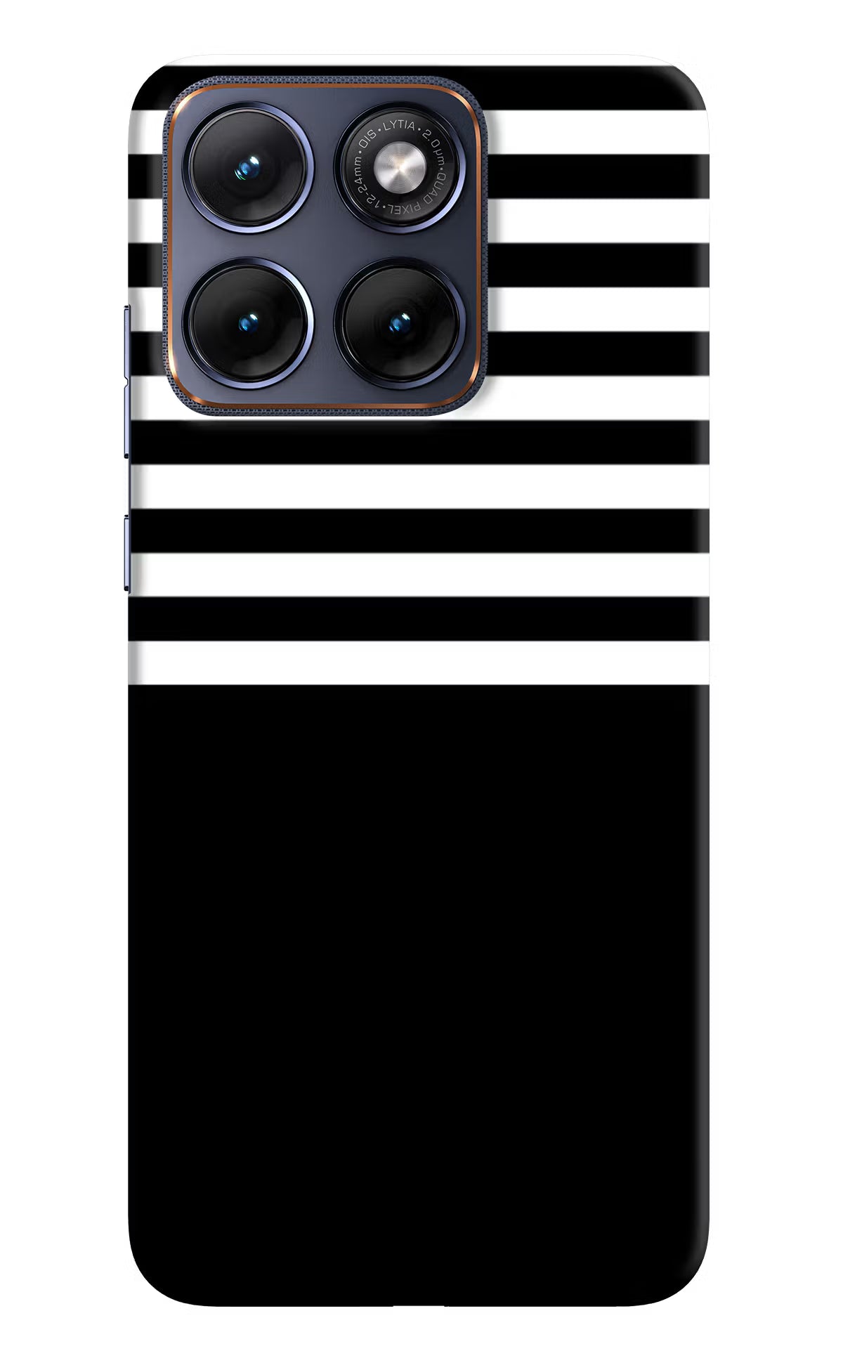 Black and White Print Moto Edge 70 Fusion Back Cover - Black and White Print Moto Edge 70 Fusion Hard Case Back Cover by Casekaro Black and White Print Moto Edge 70 Fusion Hard Case Back Cover by Casekaro