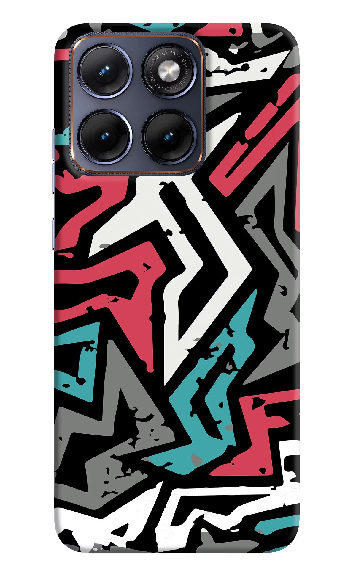 Geometric Graffiti Moto Edge 70 Fusion Back Cover - Geometric Graffiti Moto Edge 70 Fusion Hard Case Back Cover by Casekaro Geometric Graffiti Moto Edge 70 Fusion Hard Case Back Cover by Casekaro
