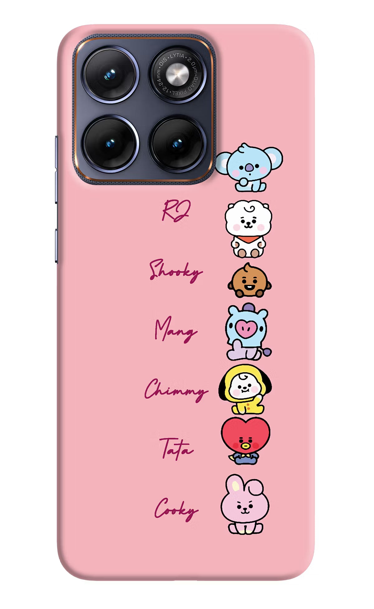 BTS names Moto Edge 70 Fusion Back Cover - BTS names Moto Edge 70 Fusion Hard Case Back Cover by Casekaro BTS names Moto Edge 70 Fusion Hard Case Back Cover by Casekaro