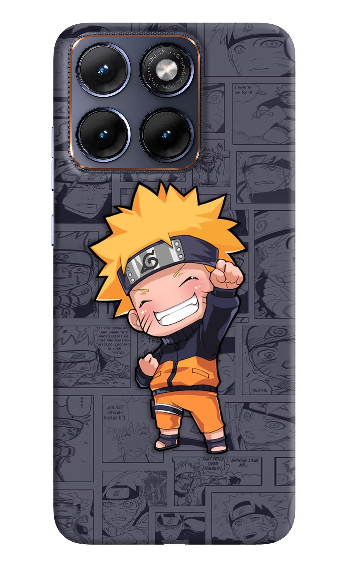 Chota Naruto Moto Edge 70 Fusion Back Cover - Chota Naruto Moto Edge 70 Fusion Hard Case Back Cover by Casekaro Chota Naruto Moto Edge 70 Fusion Hard Case Back Cover by Casekaro