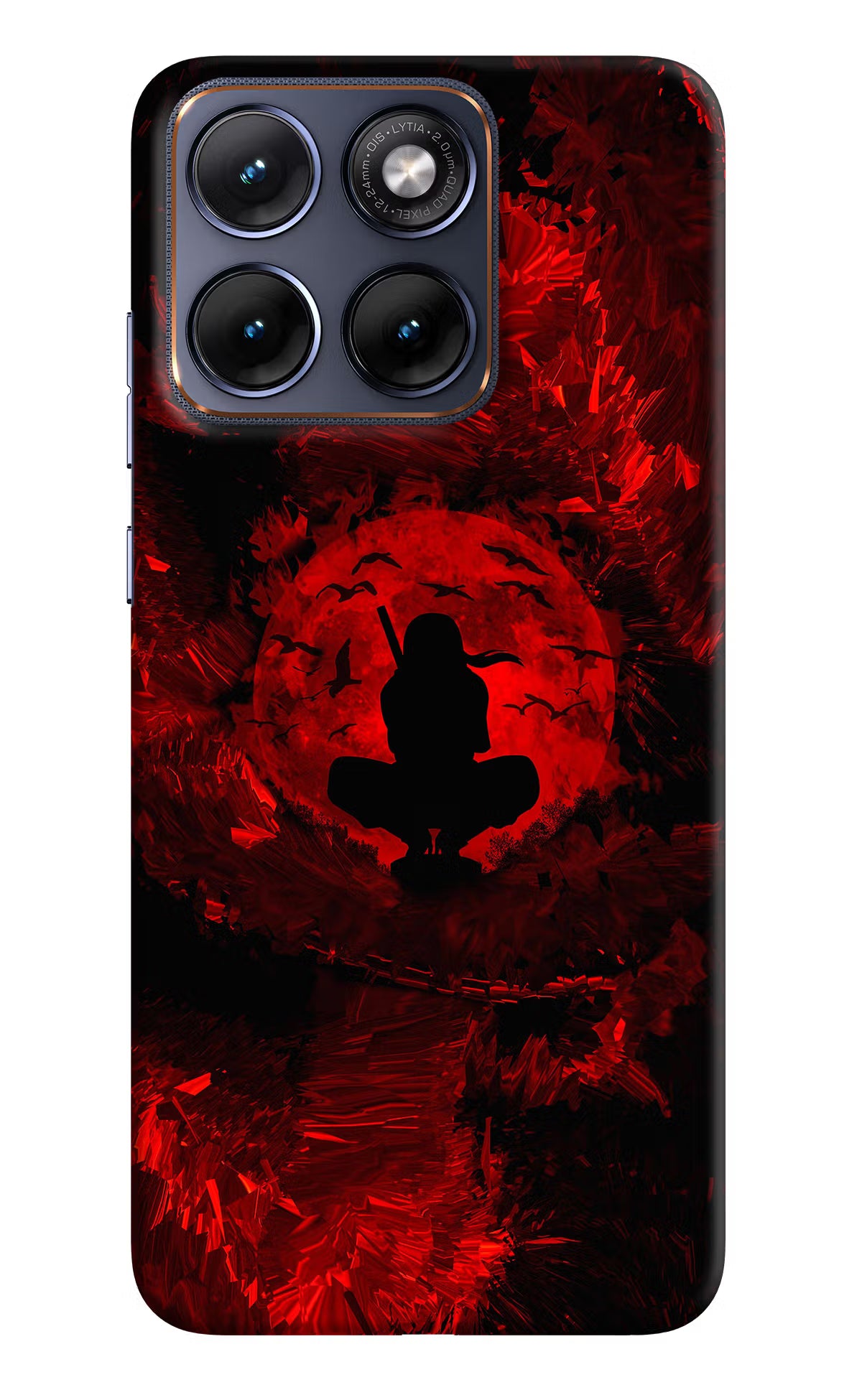 Itachi Uchiha Moto Edge 70 Fusion Back Cover - Itachi Uchiha Moto Edge 70 Fusion Hard Case Back Cover by Casekaro Itachi Uchiha Moto Edge 70 Fusion Hard Case Back Cover by Casekaro