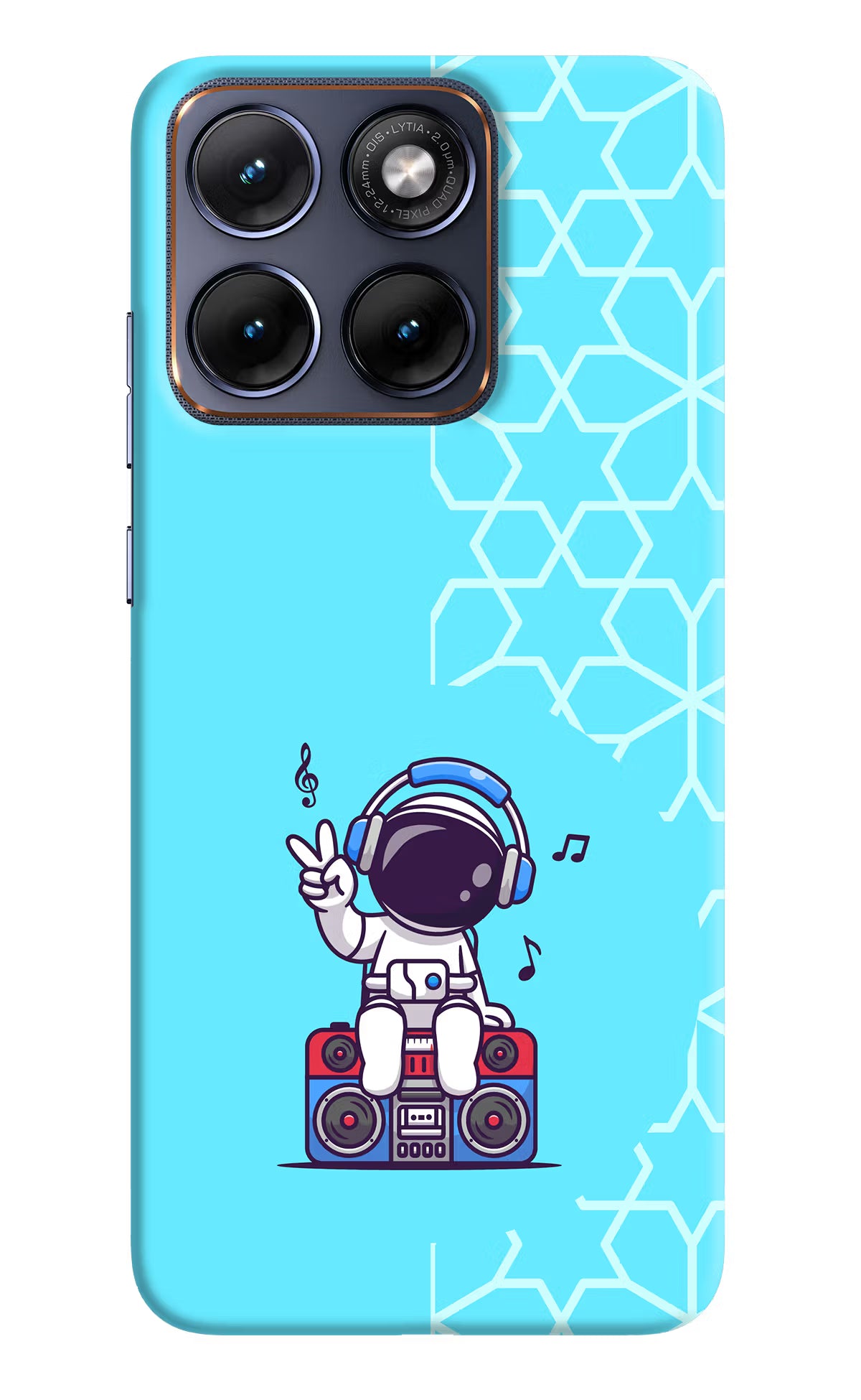 Cute Astronaut Chilling Moto Edge 70 Fusion Back Cover - Cute Astronaut Chilling Moto Edge 70 Fusion Hard Case Back Cover by Casekaro Cute Astronaut Chilling Moto Edge 70 Fusion Hard Case Back Cover by Casekaro