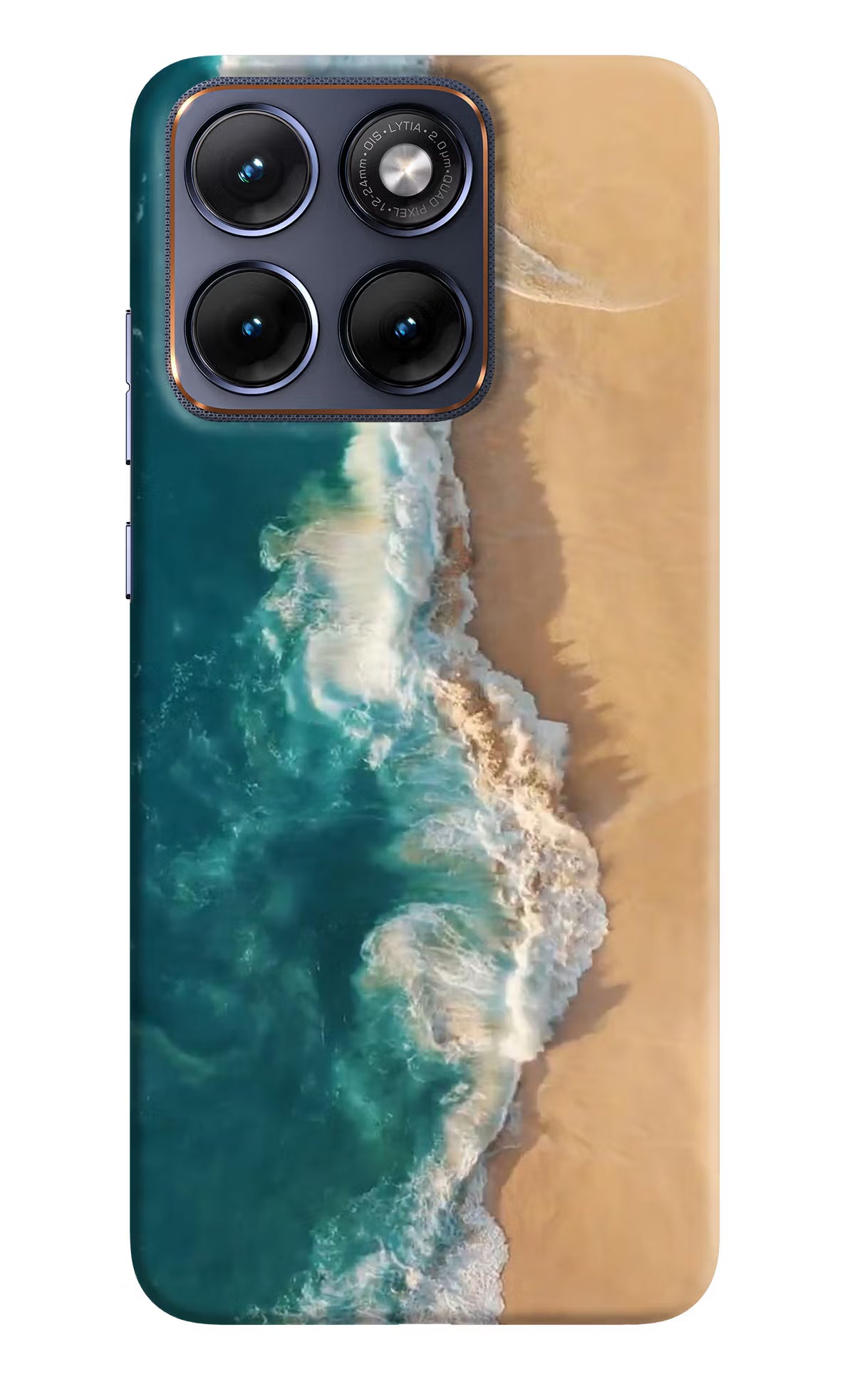 Ocean Beach Moto Edge 70 Fusion Back Cover - Ocean Beach Moto Edge 70 Fusion Hard Case Back Cover by Casekaro Ocean Beach Moto Edge 70 Fusion Hard Case Back Cover by Casekaro