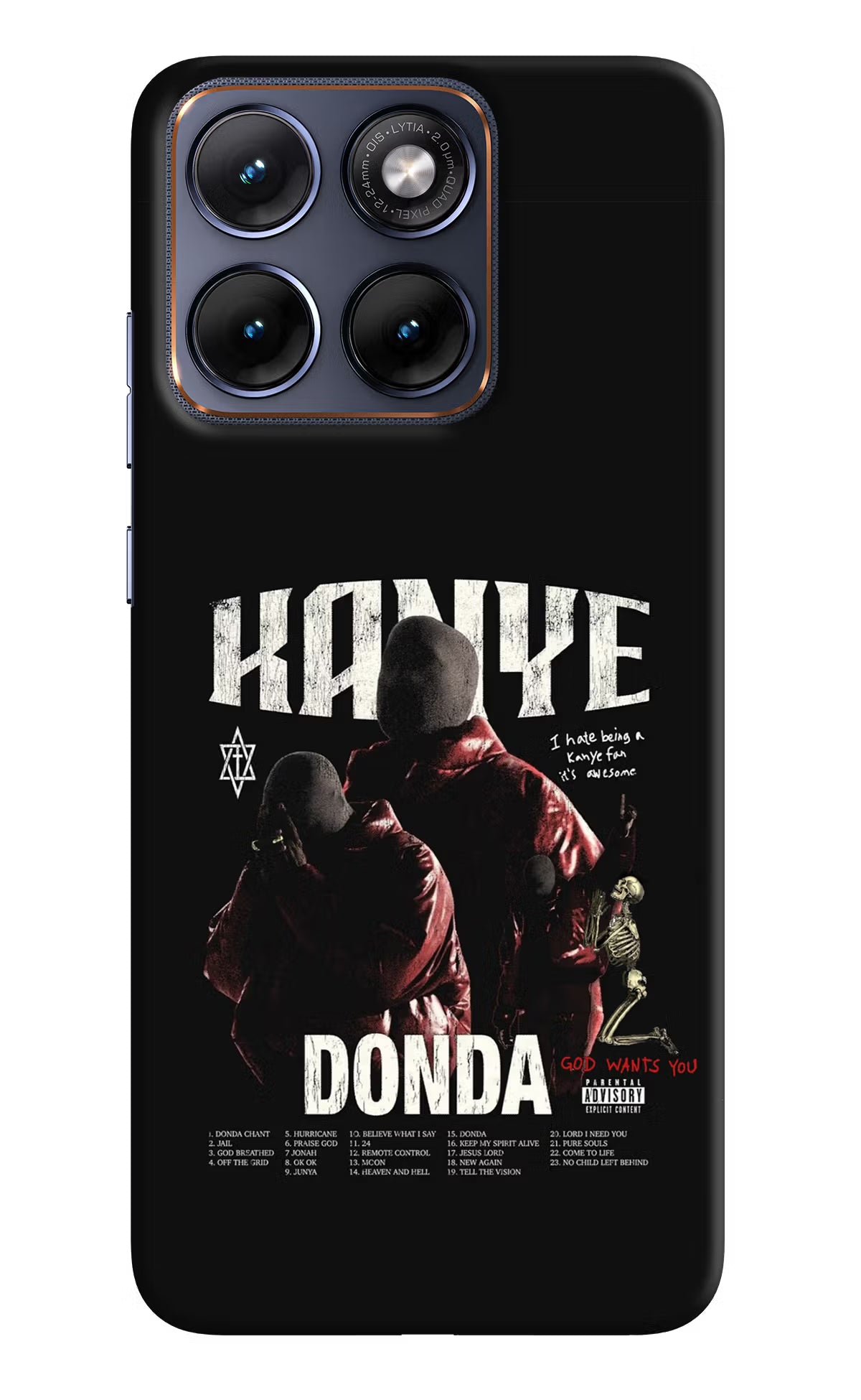 Donda Kanye West Moto Edge 70 Fusion Back Cover - Donda Kanye West Moto Edge 70 Fusion Hard Case Back Cover by Casekaro Donda Kanye West Moto Edge 70 Fusion Hard Case Back Cover by Casekaro