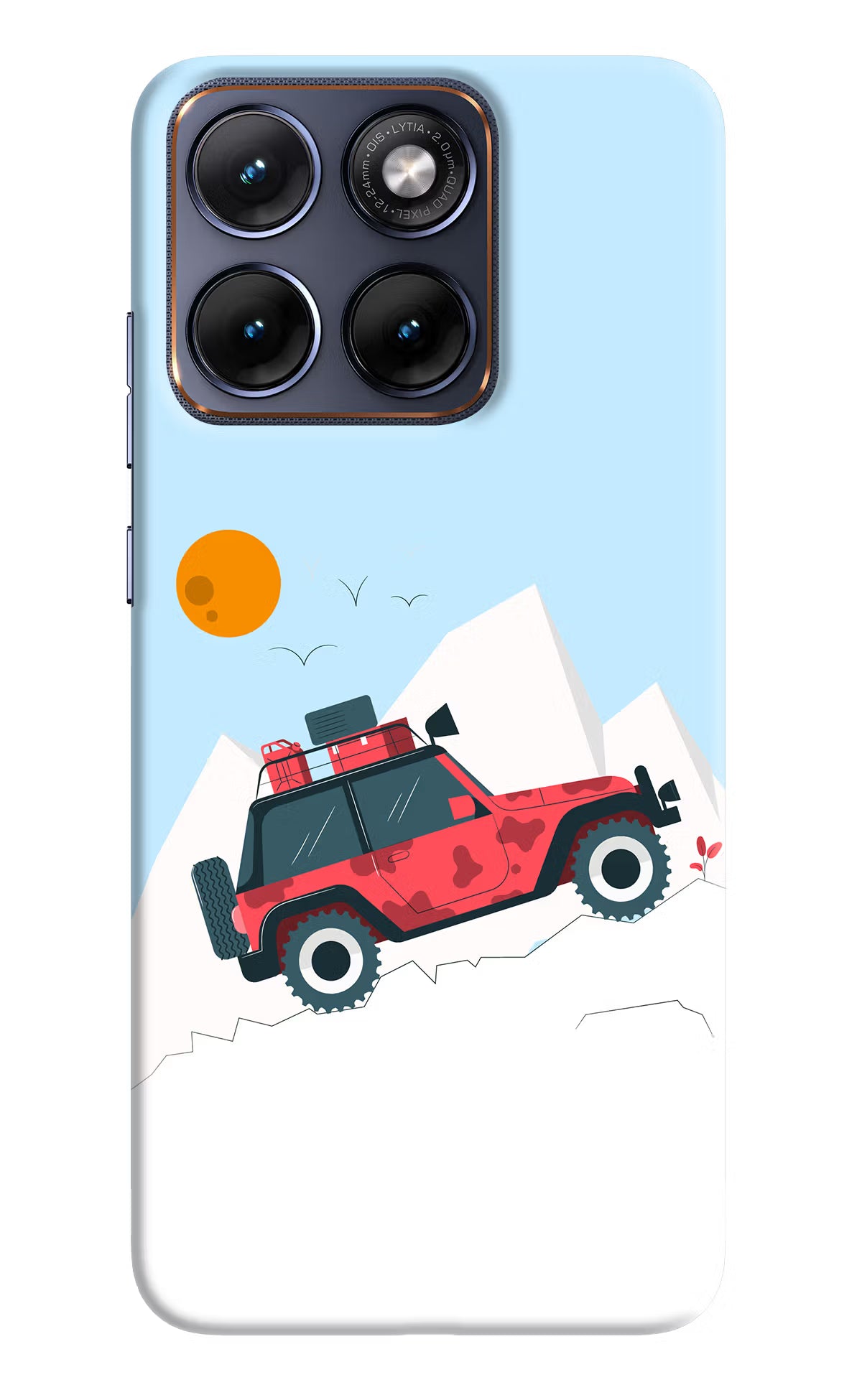 Mountain Trail Beast Moto Edge 70 Fusion Back Cover - Mountain Trail Beast Moto Edge 70 Fusion Hard Case Back Cover by Casekaro Mountain Trail Beast Moto Edge 70 Fusion Hard Case Back Cover by Casekaro