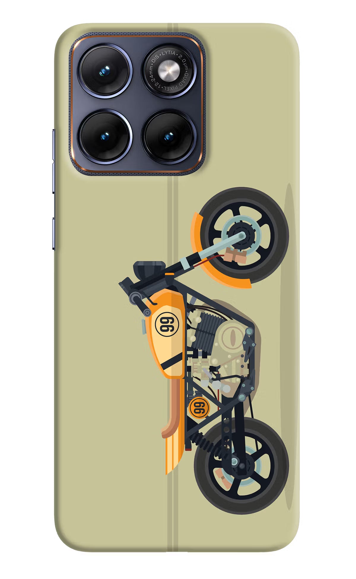 Vertical Speedster Moto Edge 70 Fusion Back Cover - Vertical Speedster Moto Edge 70 Fusion Hard Case Back Cover by Casekaro Vertical Speedster Moto Edge 70 Fusion Hard Case Back Cover by Casekaro