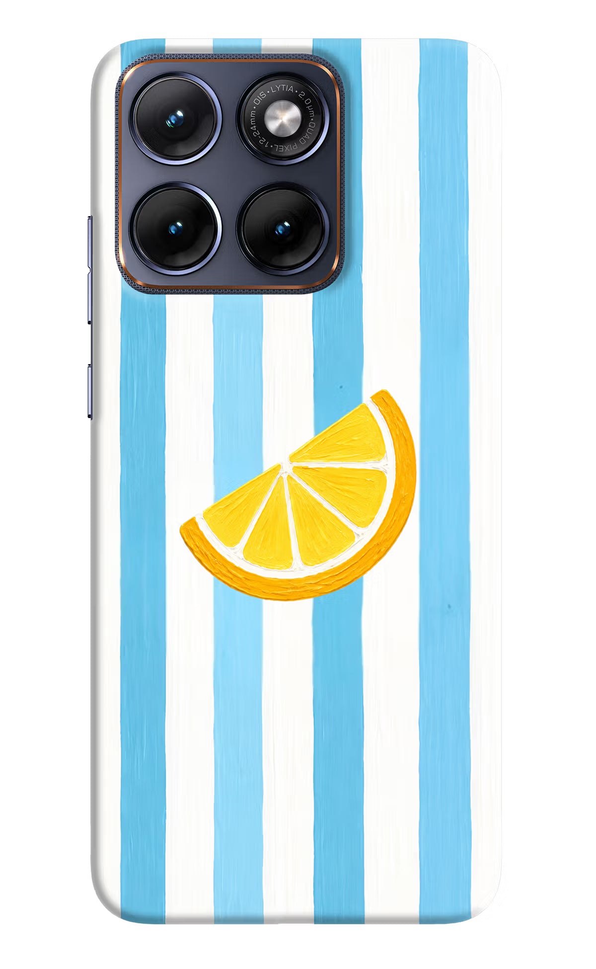 Summer Lemon Moto Edge 70 Fusion Back Cover - Summer Lemon Moto Edge 70 Fusion Hard Case Back Cover by Casekaro Summer Lemon Moto Edge 70 Fusion Hard Case Back Cover by Casekaro