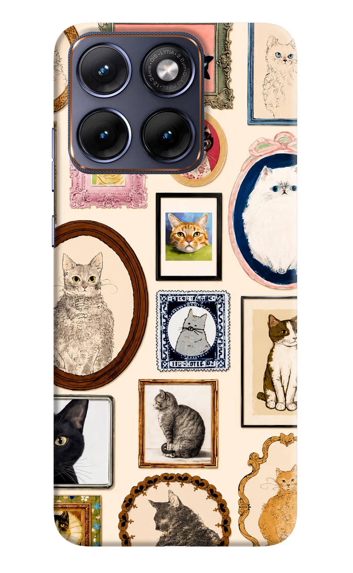 Mirror Cats Moto Edge 70 Fusion Back Cover - Mirror Cats Moto Edge 70 Fusion Back Cover Mirror Cats Moto Edge 70 Fusion Back Cover