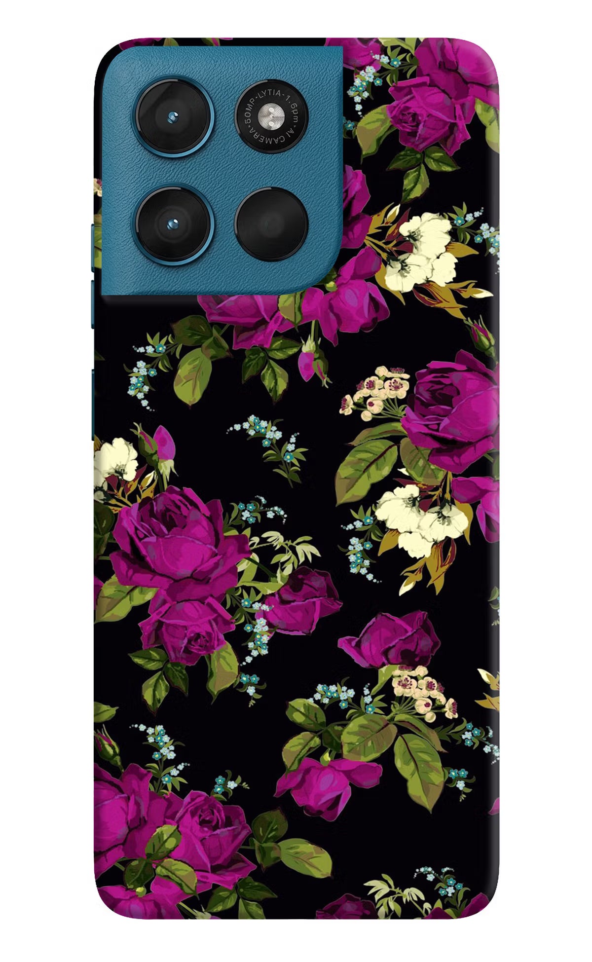 Flowers Moto G57 Power 5G Back Cover - Flowers Moto G57 Power 5G Hard Case Back Cover by Casekaro Flowers Moto G57 Power 5G Hard Case Back Cover by Casekaro