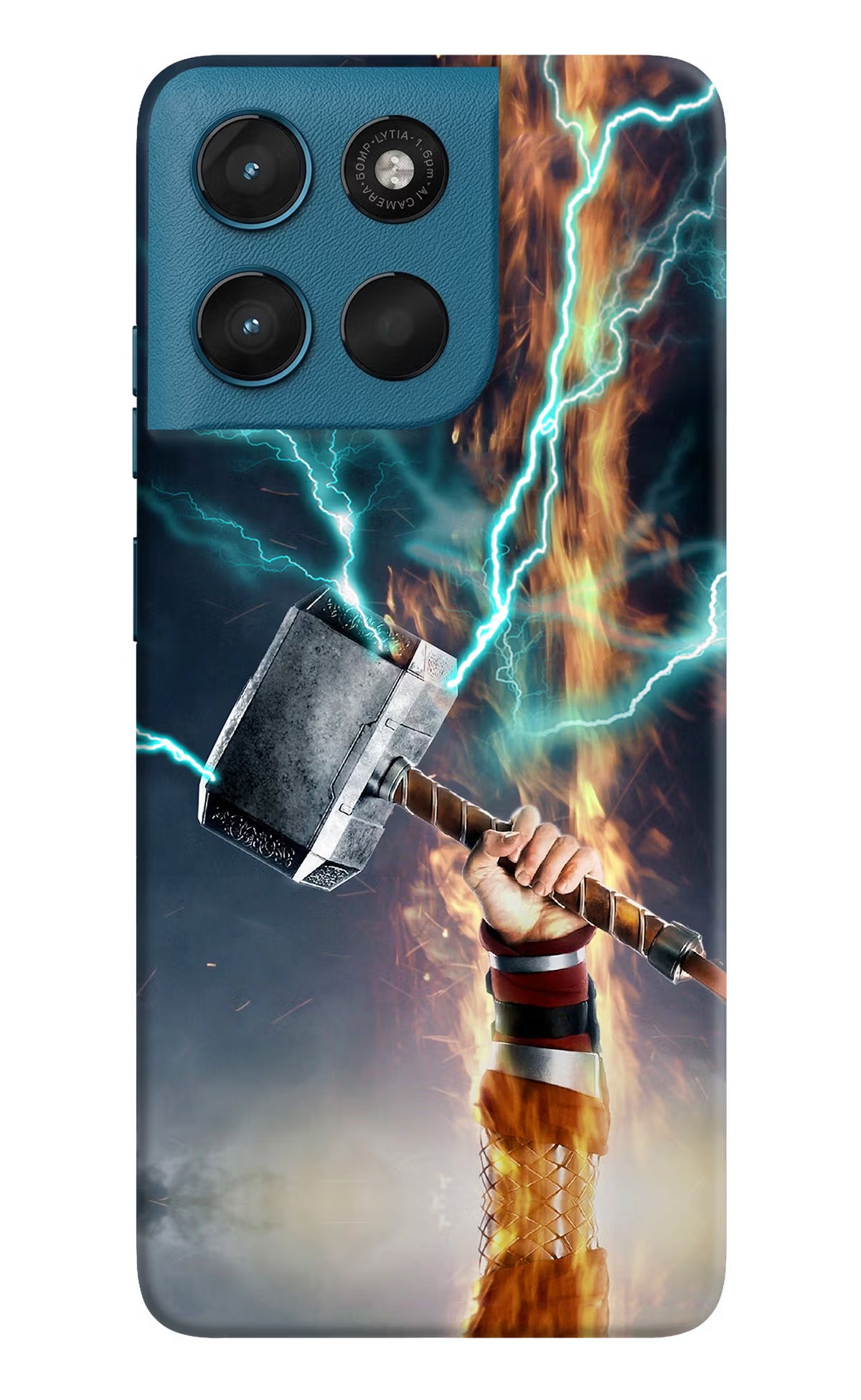 Thor Hammer Mjolnir Moto G57 Power 5G Back Cover - Thor Hammer Mjolnir Moto G57 Power 5G Hard Case Back Cover by Casekaro Thor Hammer Mjolnir Moto G57 Power 5G Hard Case Back Cover by Casekaro