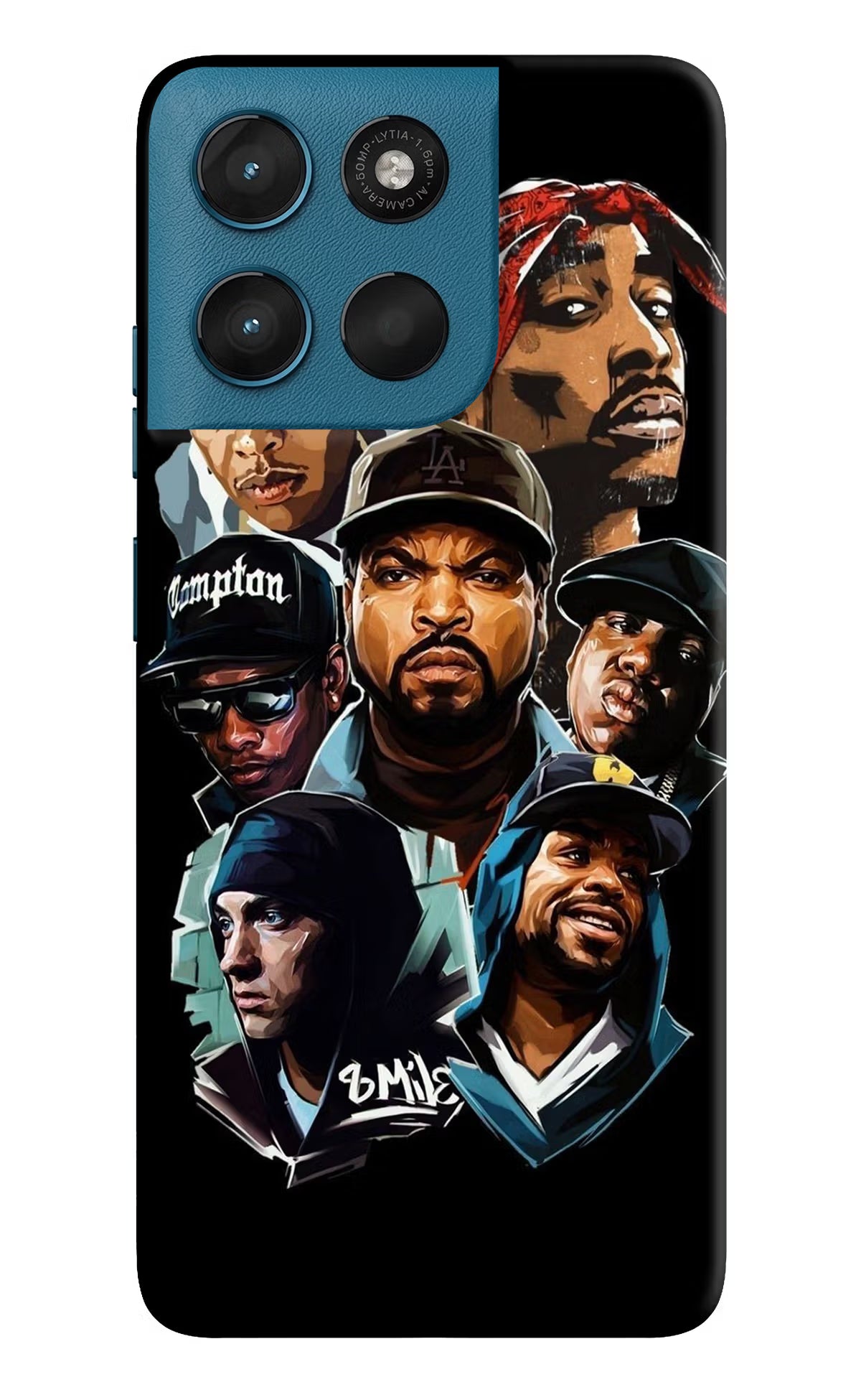 Rappers Moto G57 Power 5G Back Cover - Rappers Moto G57 Power 5G Hard Case Back Cover by Casekaro Rappers Moto G57 Power 5G Hard Case Back Cover by Casekaro