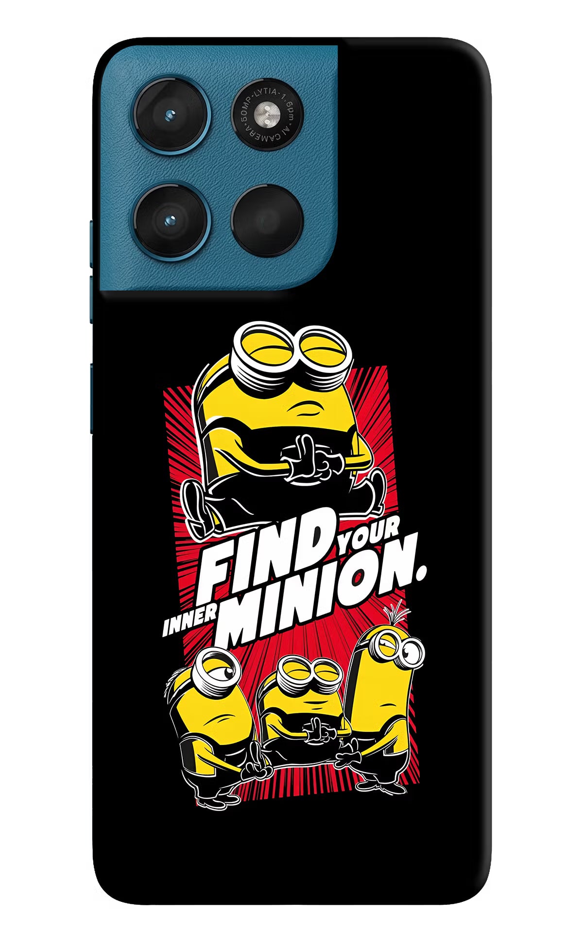 Find your inner Minion Moto G57 Power 5G Back Cover - Find your inner Minion Moto G57 Power 5G Hard Case Back Cover by Casekaro Find your inner Minion Moto G57 Power 5G Hard Case Back Cover by Casekaro