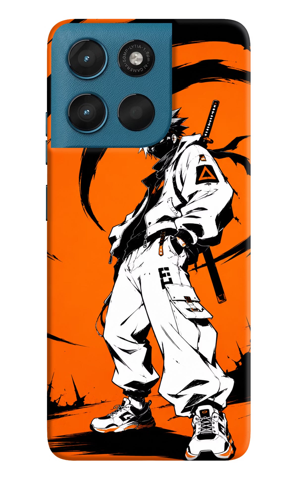Street Samurai Moto G57 Power 5G Back Cover - Street Samurai Moto G57 Power 5G Hard Case Back Cover by Casekaro Street Samurai Moto G57 Power 5G Hard Case Back Cover by Casekaro
