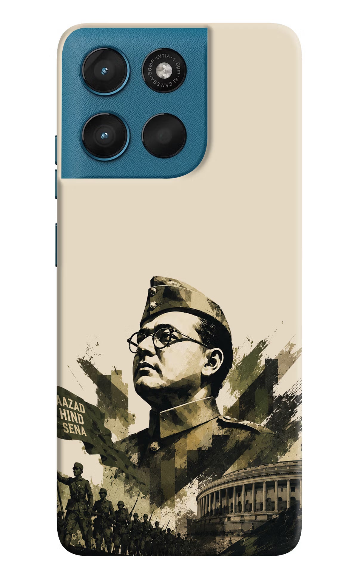 Netaji Rising Moto G57 Power 5G Back Cover - Netaji Rising Moto G57 Power 5G Back Cover Netaji Rising Moto G57 Power 5G Back Cover