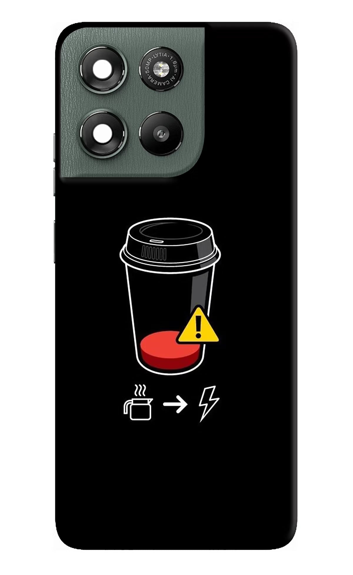Coffee Moto G67 Power 5G Back Cover - Coffee Moto G67 Power 5G Hard Case Back Cover by Casekaro Coffee Moto G67 Power 5G Hard Case Back Cover by Casekaro