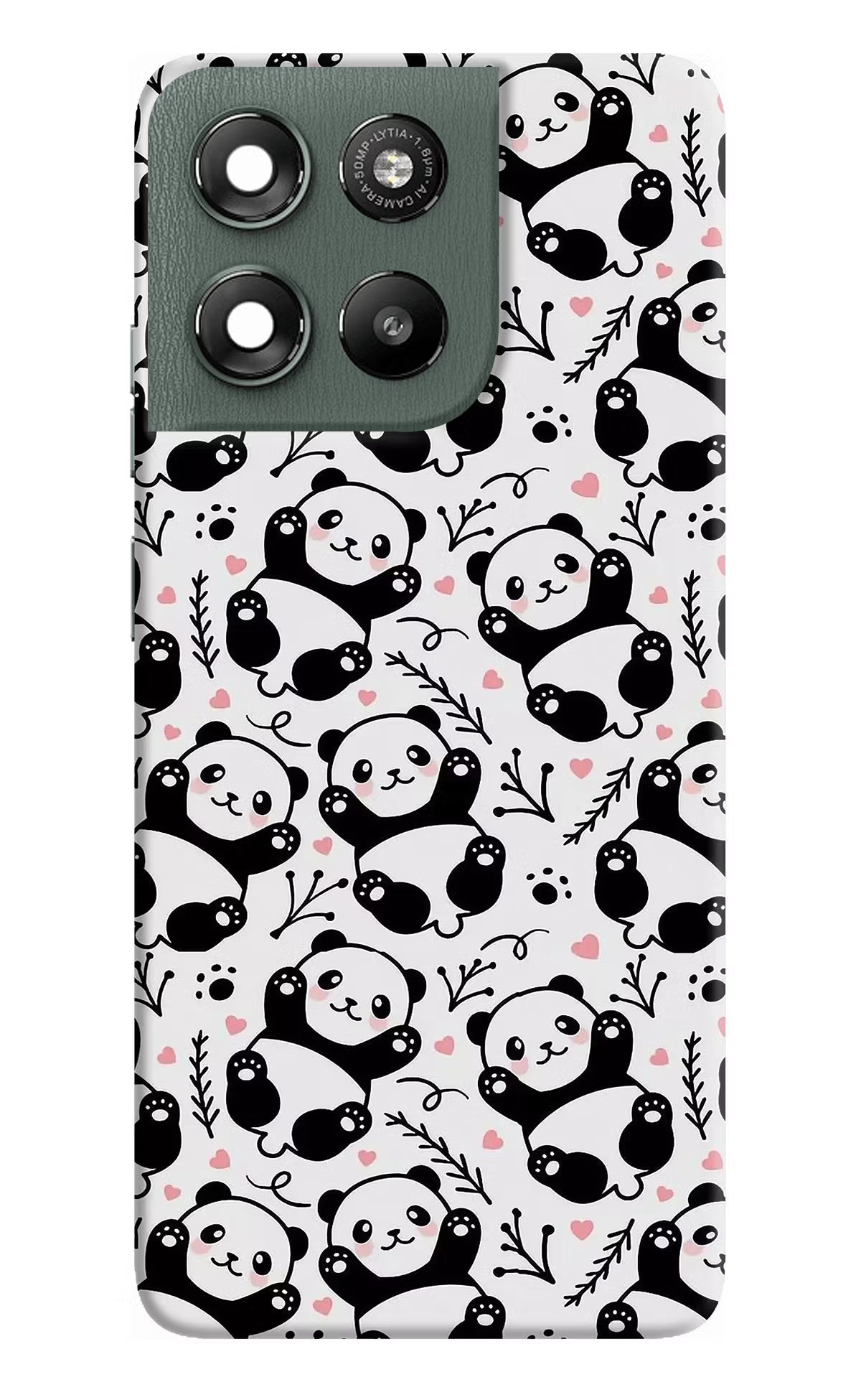 Cute Panda Moto G67 Power 5G Back Cover - Cute Panda Moto G67 Power 5G Hard Case Back Cover by Casekaro Cute Panda Moto G67 Power 5G Hard Case Back Cover by Casekaro
