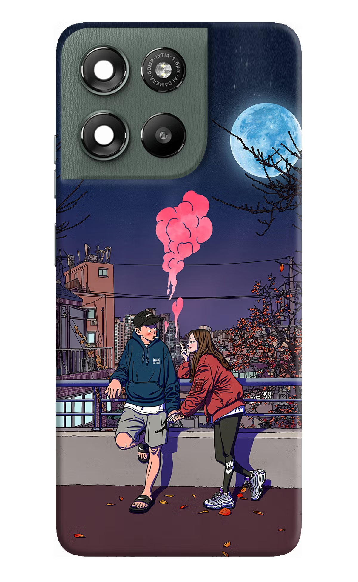 Chilling Couple Moto G67 Power 5G Back Cover - Chilling Couple Moto G67 Power 5G Hard Case Back Cover by Casekaro Chilling Couple Moto G67 Power 5G Hard Case Back Cover by Casekaro