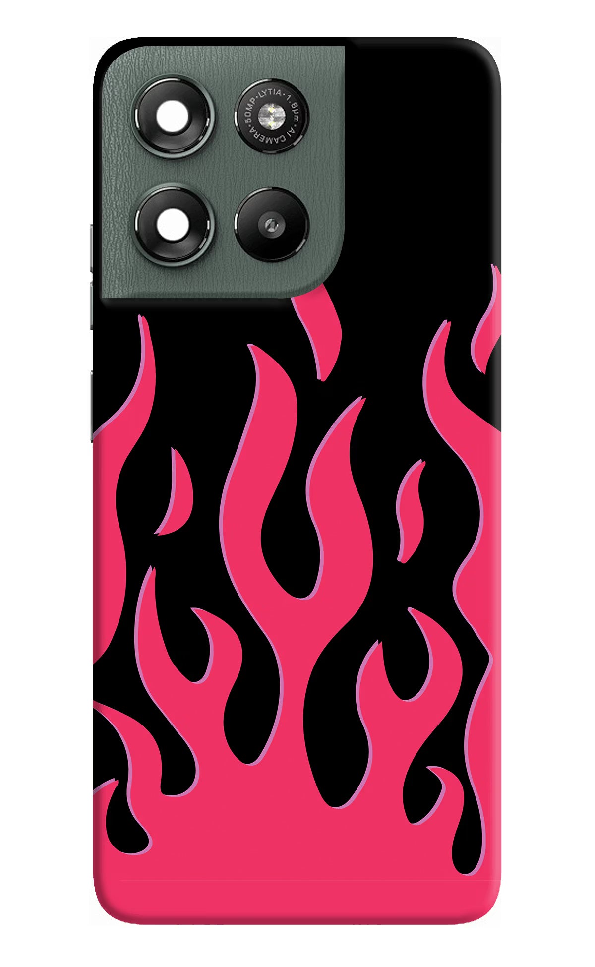 Fire Flames Moto G67 Power 5G Back Cover - Fire Flames Moto G67 Power 5G Hard Case Back Cover by Casekaro Fire Flames Moto G67 Power 5G Hard Case Back Cover by Casekaro