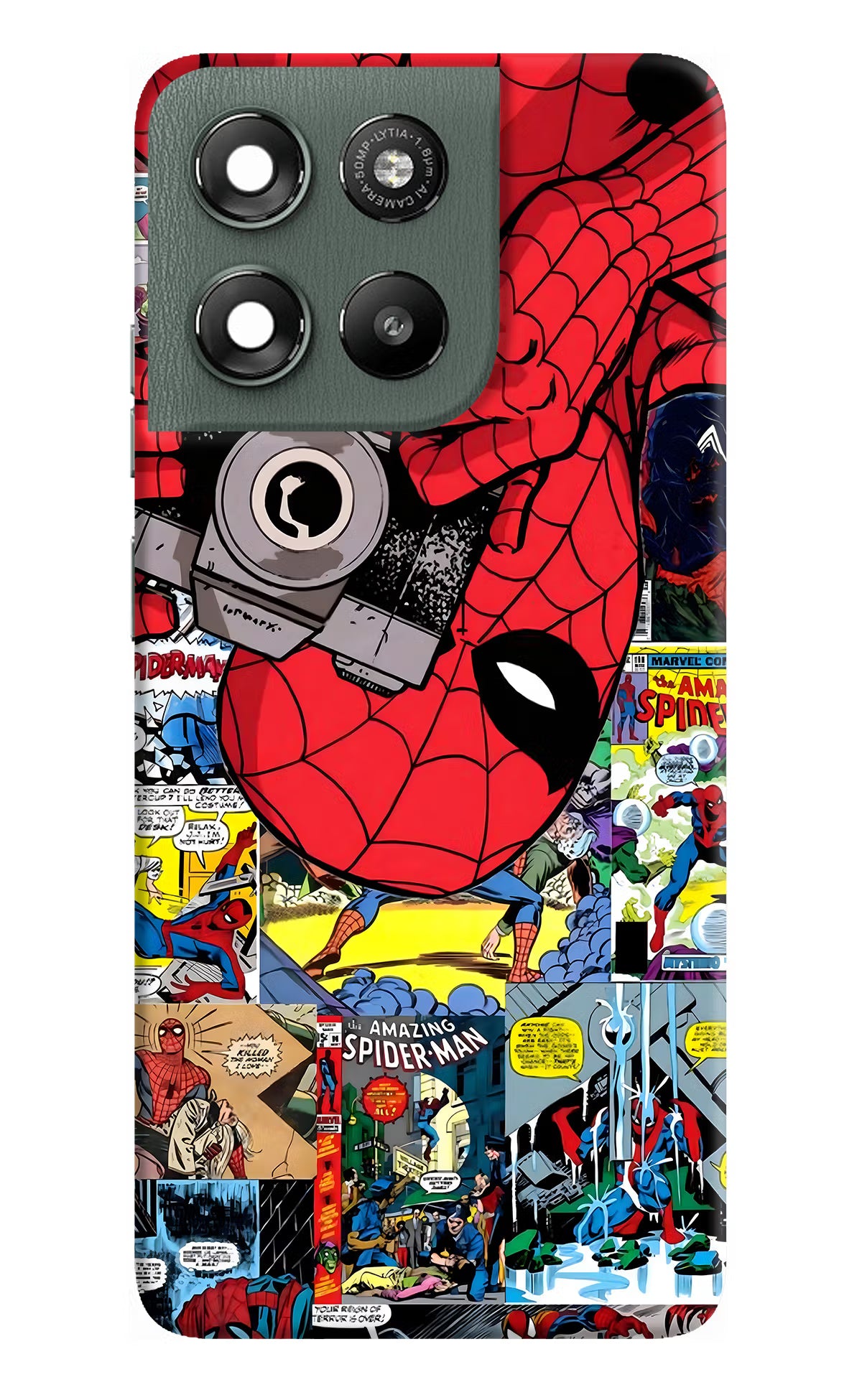 Spider Man Moto G67 Power 5G Back Cover - Spider Man Moto G67 Power 5G Hard Case Back Cover by Casekaro Spider Man Moto G67 Power 5G Hard Case Back Cover by Casekaro