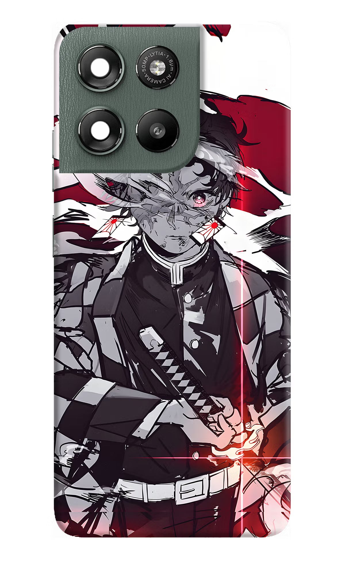 Demon Slayer Moto G67 Power 5G Back Cover - Demon Slayer Moto G67 Power 5G Hard Case Back Cover by Casekaro Demon Slayer Moto G67 Power 5G Hard Case Back Cover by Casekaro