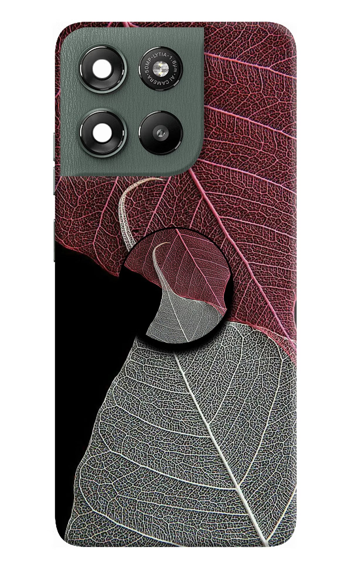 Leaf Pattern Moto G67 Power 5G Pop Case - Leaf Pattern Moto G67 Power 5G Pop Case by Casekaro Leaf Pattern Moto G67 Power 5G Pop Case by Casekaro