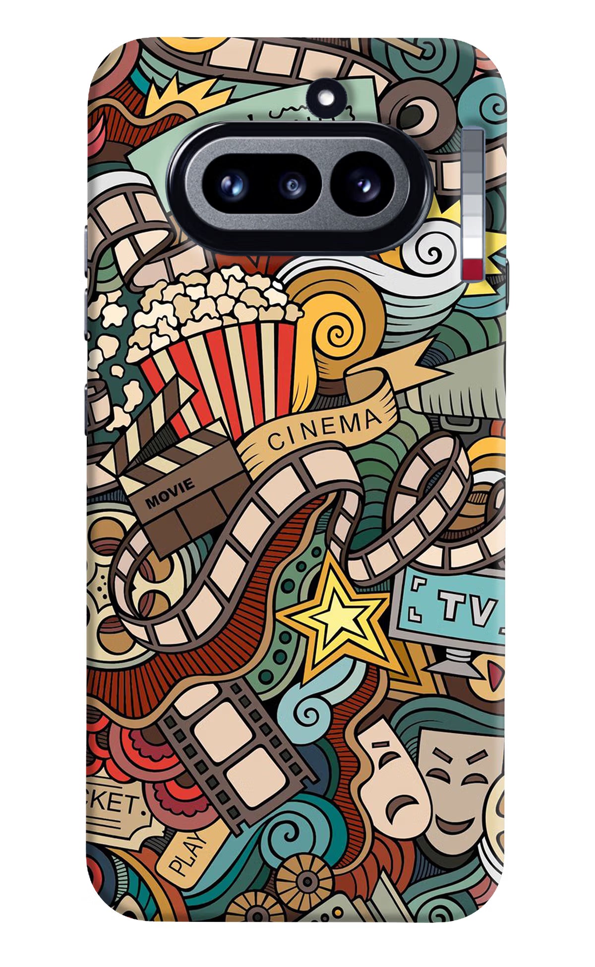 Cinema Abstract Nothing Phone 4a Back Cover - Cinema Abstract Nothing Phone 4a Hard Case Back Cover by Casekaro Cinema Abstract Nothing Phone 4a Hard Case Back Cover by Casekaro