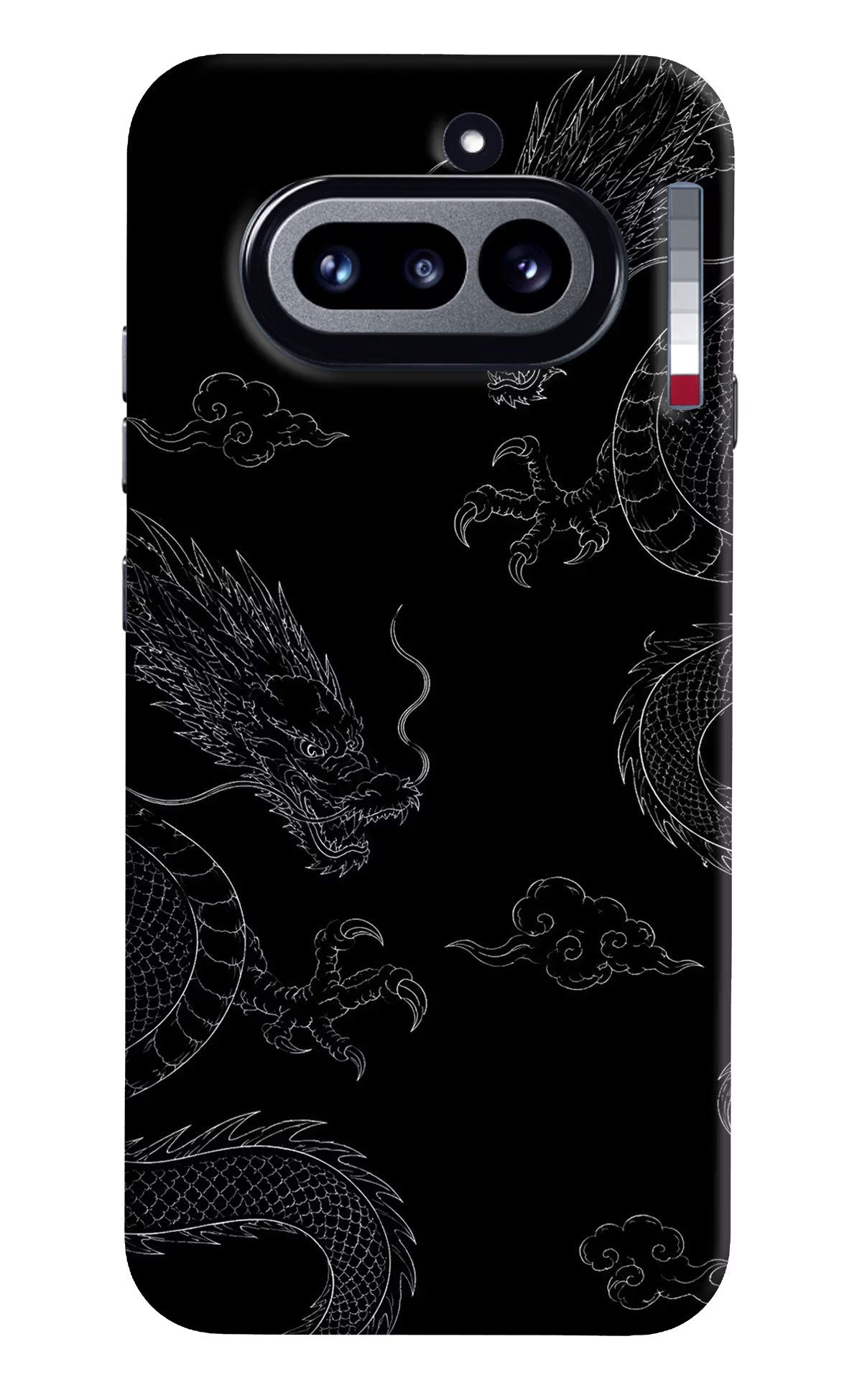 Twin Dragons Nothing Phone 4a Back Cover - Twin Dragons Nothing Phone 4a Hard Case Back Cover by Casekaro Twin Dragons Nothing Phone 4a Hard Case Back Cover by Casekaro