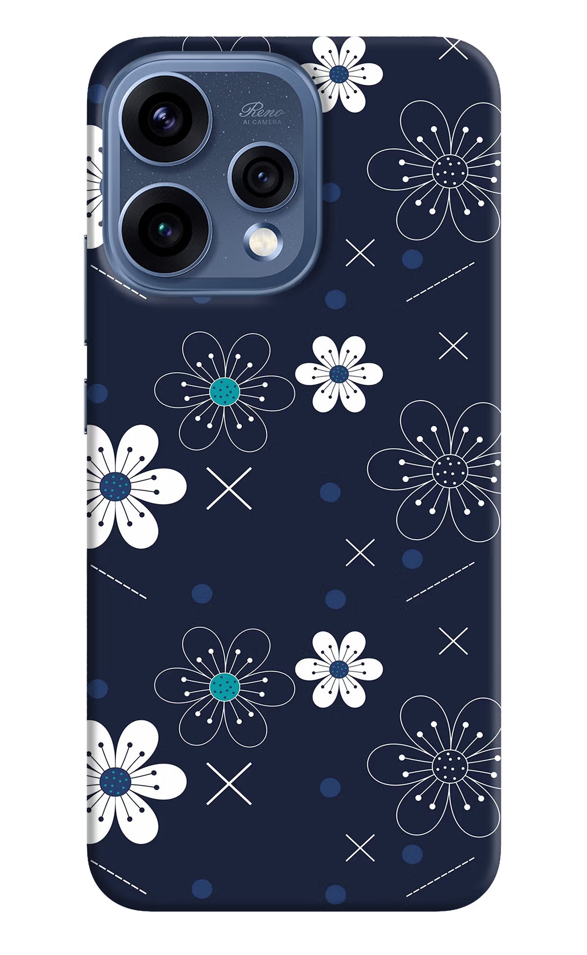 Flowers Oppo Reno15 5G Back Cover - Flowers Oppo Reno15 5G Hard Case Back Cover by Casekaro Flowers Oppo Reno15 5G Hard Case Back Cover by Casekaro