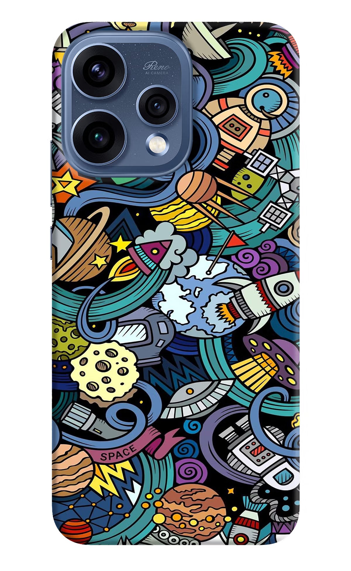 Space Abstract Oppo Reno15 5G Back Cover - Space Abstract Oppo Reno15 5G Hard Case Back Cover by Casekaro Space Abstract Oppo Reno15 5G Hard Case Back Cover by Casekaro