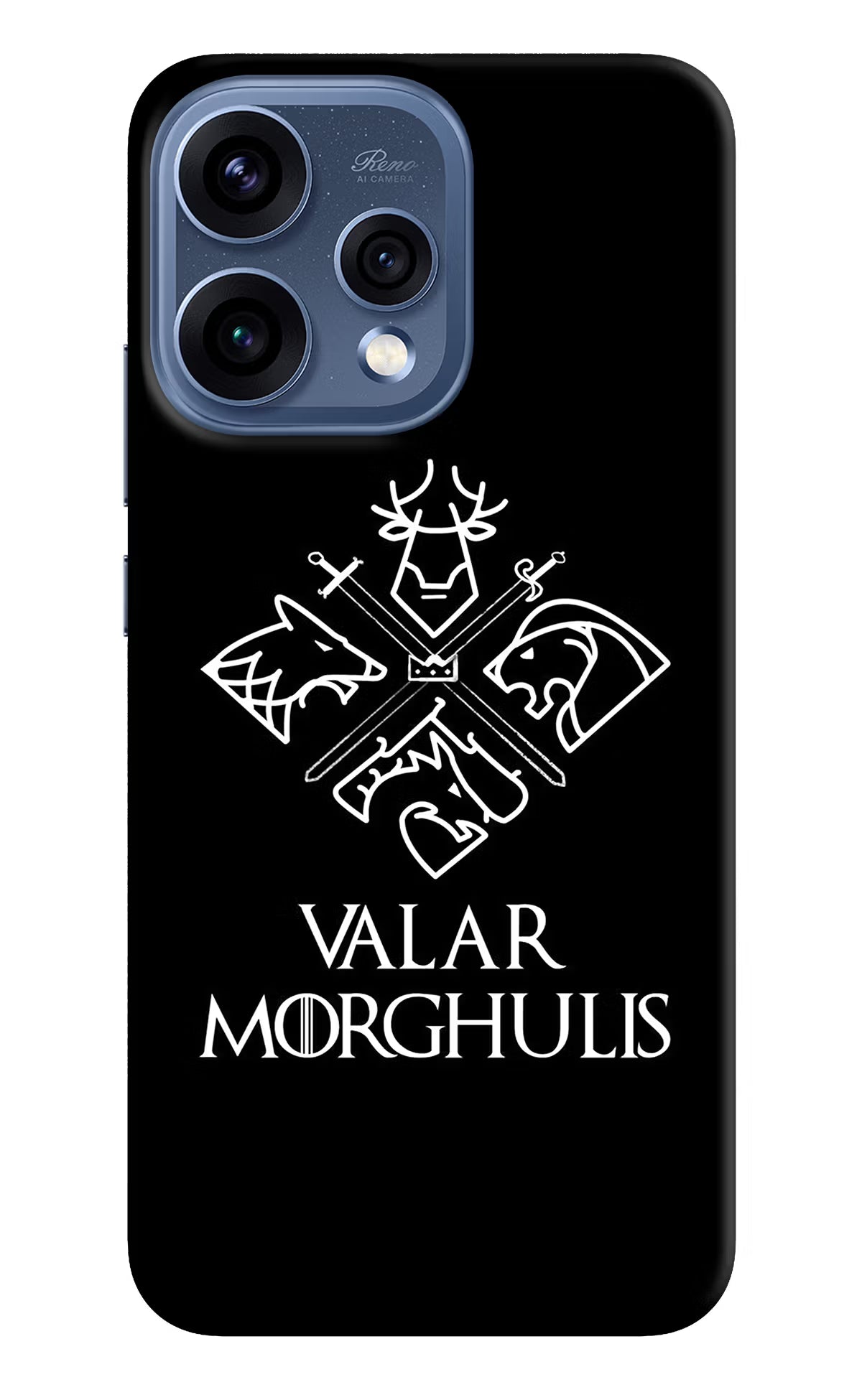 Valar Morghulis | Game Of Thrones Oppo Reno15 5G Back Cover - Valar Morghulis | Game Of Thrones Oppo Reno15 5G Hard Case Back Cover by Casekaro Valar Morghulis | Game Of Thrones Oppo Reno15 5G Hard Case Back Cover by Casekaro