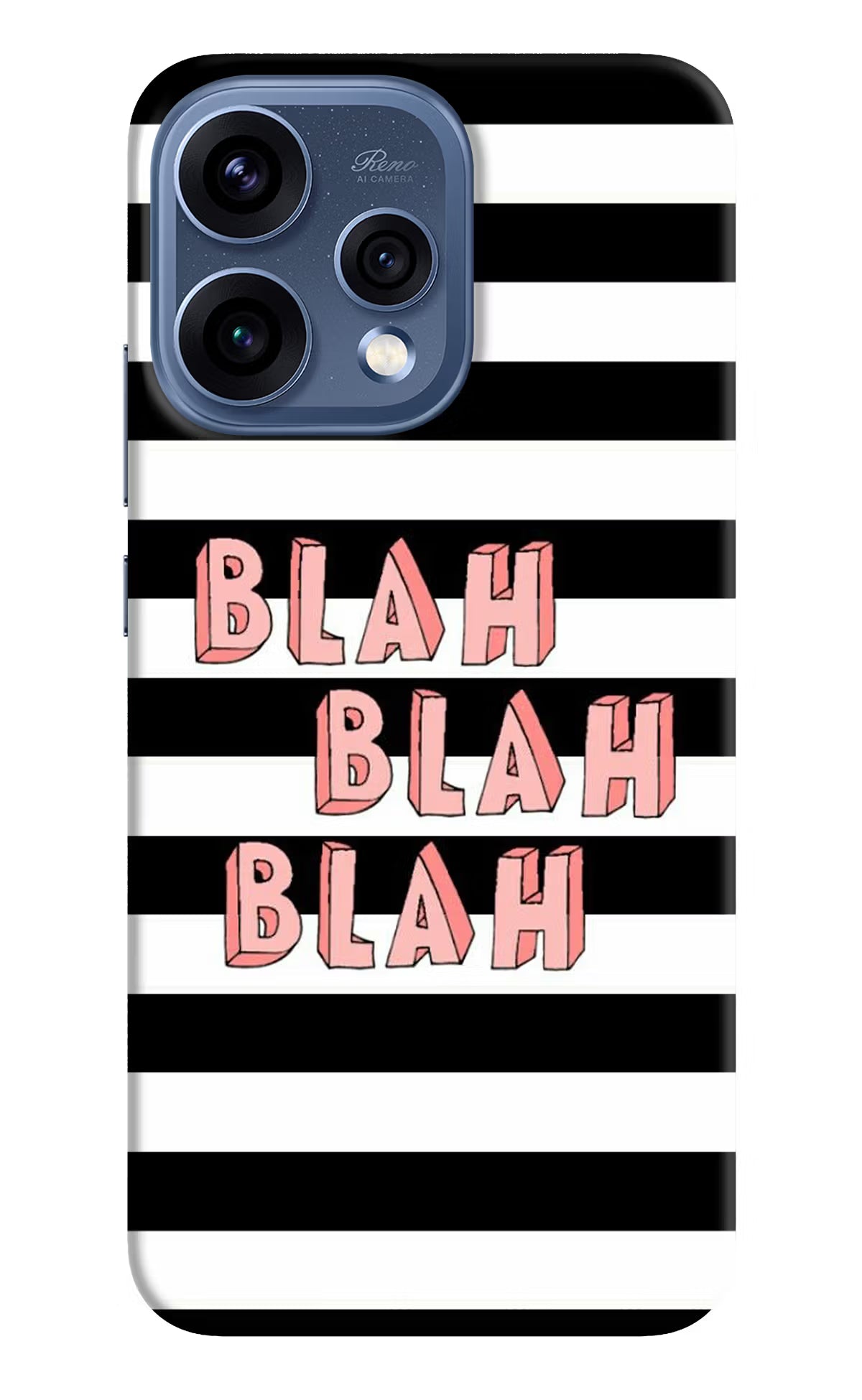 Blah Blah Blah Oppo Reno15 5G Back Cover - Blah Blah Blah Oppo Reno15 5G Hard Case Back Cover by Casekaro Blah Blah Blah Oppo Reno15 5G Hard Case Back Cover by Casekaro