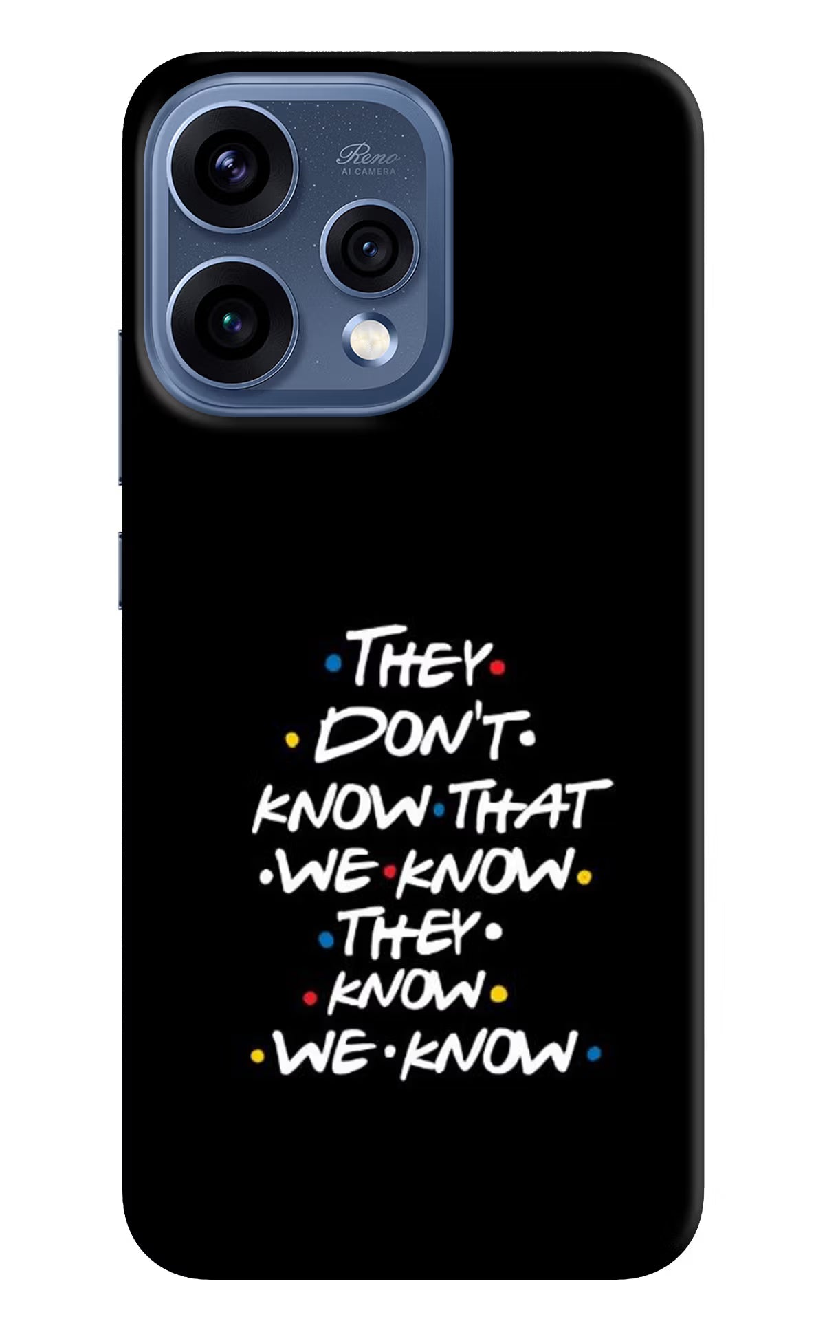 FRIENDS Dialogue Oppo Reno15 5G Back Cover - FRIENDS Dialogue Oppo Reno15 5G Hard Case Back Cover by Casekaro FRIENDS Dialogue Oppo Reno15 5G Hard Case Back Cover by Casekaro