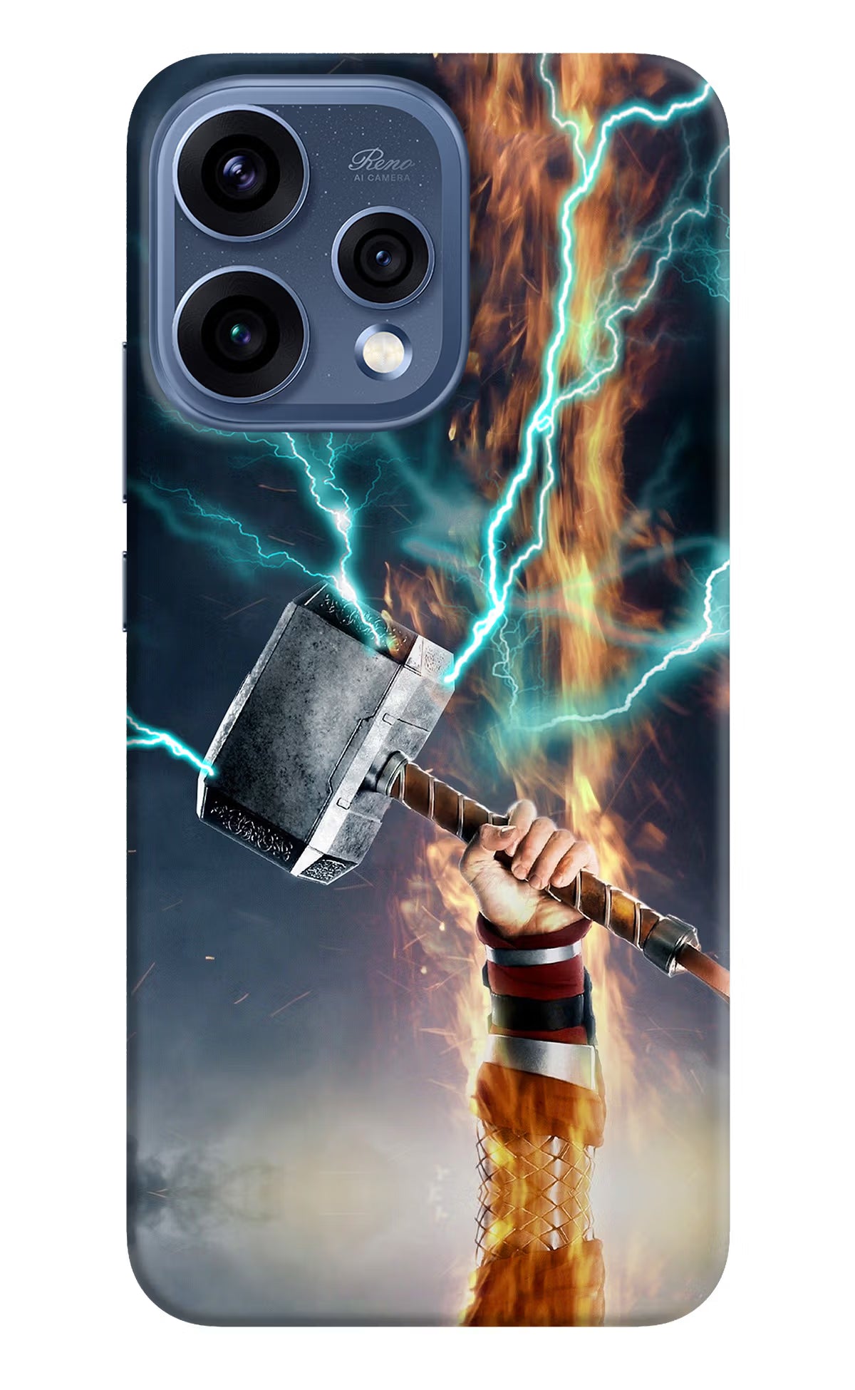 Thor Hammer Mjolnir Oppo Reno15 5G Back Cover - Thor Hammer Mjolnir Oppo Reno15 5G Hard Case Back Cover by Casekaro Thor Hammer Mjolnir Oppo Reno15 5G Hard Case Back Cover by Casekaro