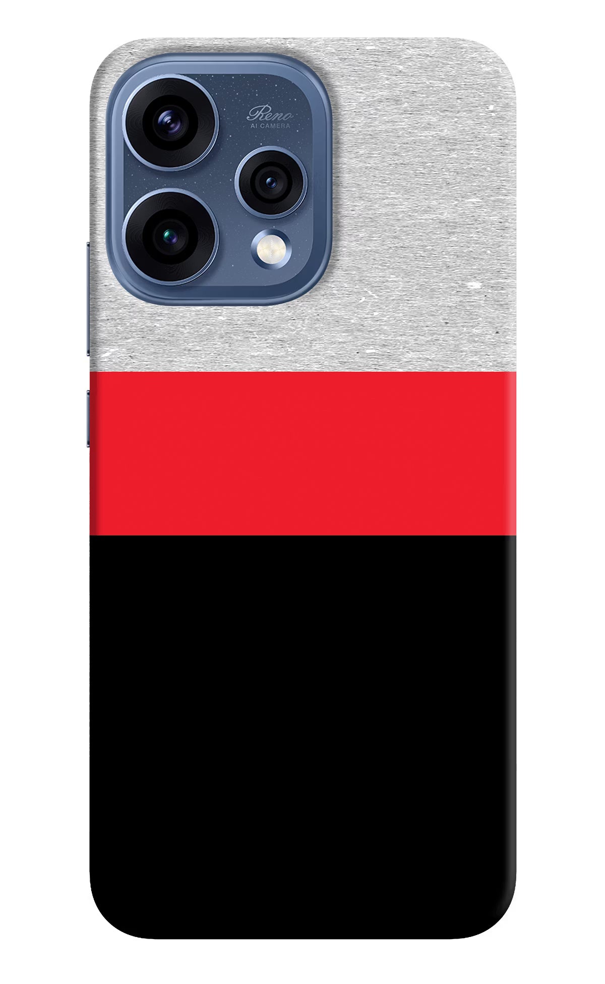 Tri Color Pattern Oppo Reno15 5G Back Cover - Tri Color Pattern Oppo Reno15 5G Hard Case Back Cover by Casekaro Tri Color Pattern Oppo Reno15 5G Hard Case Back Cover by Casekaro