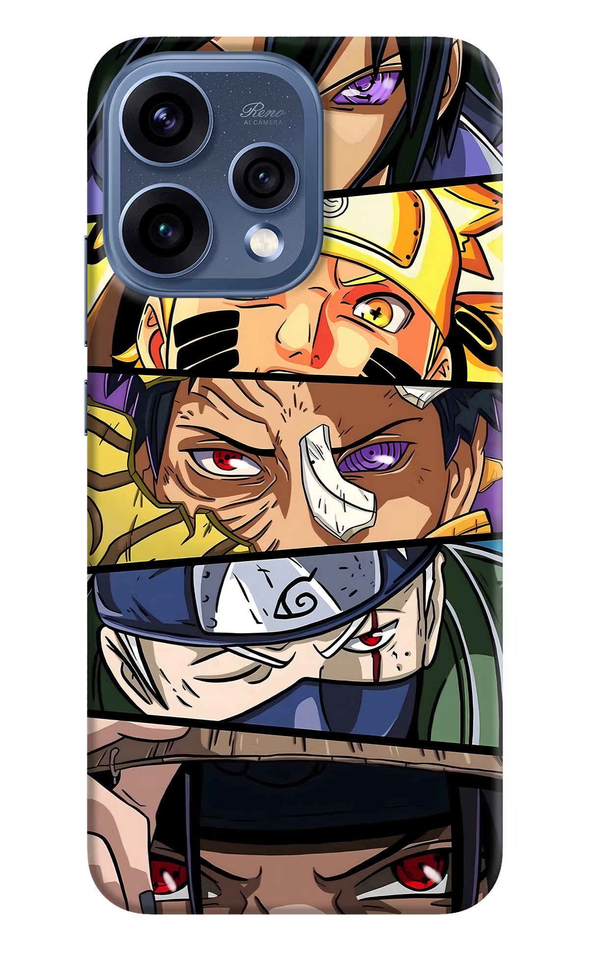 Naruto Character Oppo Reno15 5G Back Cover - Naruto Character Oppo Reno15 5G Hard Case Back Cover by Casekaro Naruto Character Oppo Reno15 5G Hard Case Back Cover by Casekaro