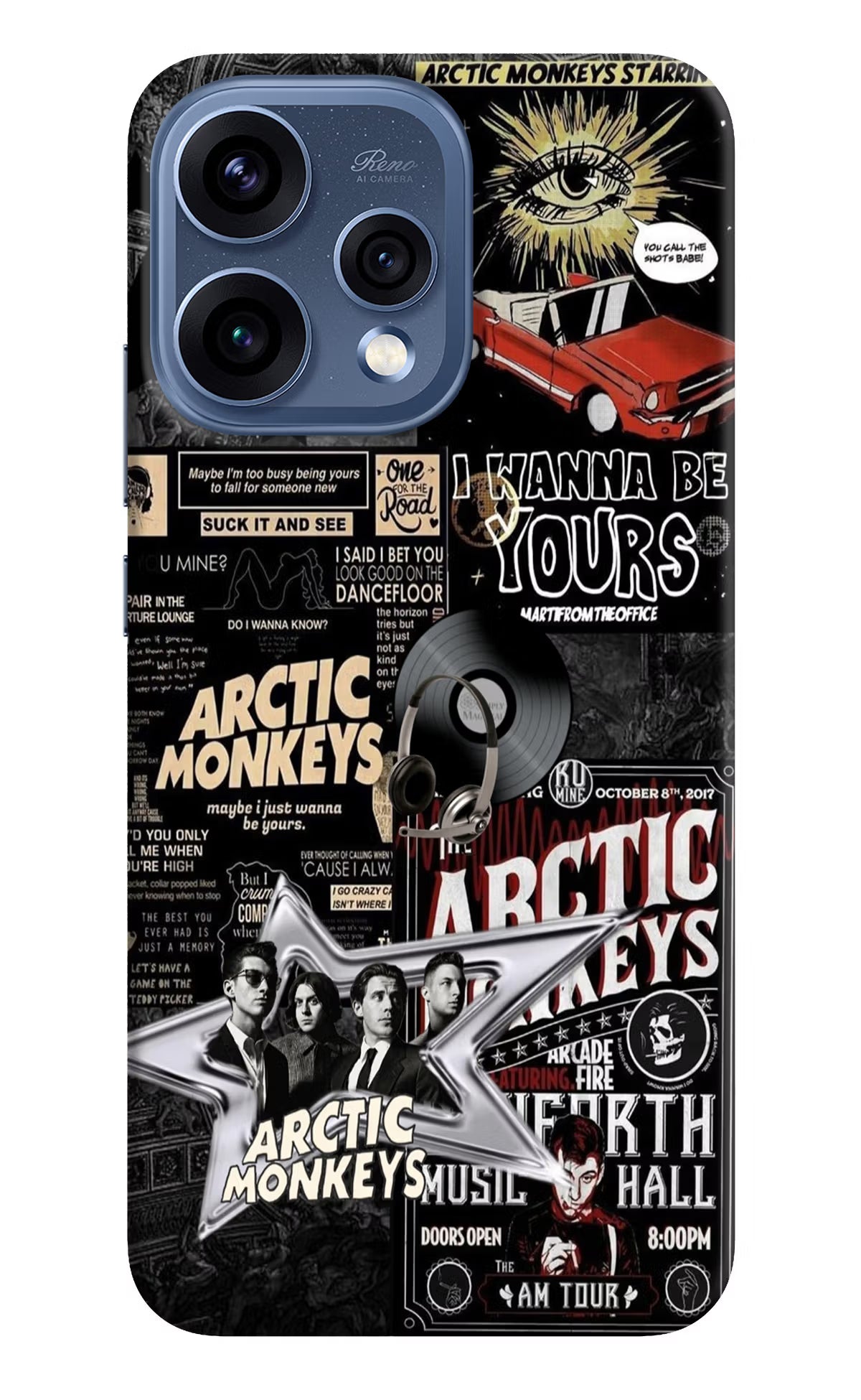 Arctic Monkeys Oppo Reno15 5G Back Cover - Arctic Monkeys Oppo Reno15 5G Hard Case Back Cover by Casekaro Arctic Monkeys Oppo Reno15 5G Hard Case Back Cover by Casekaro