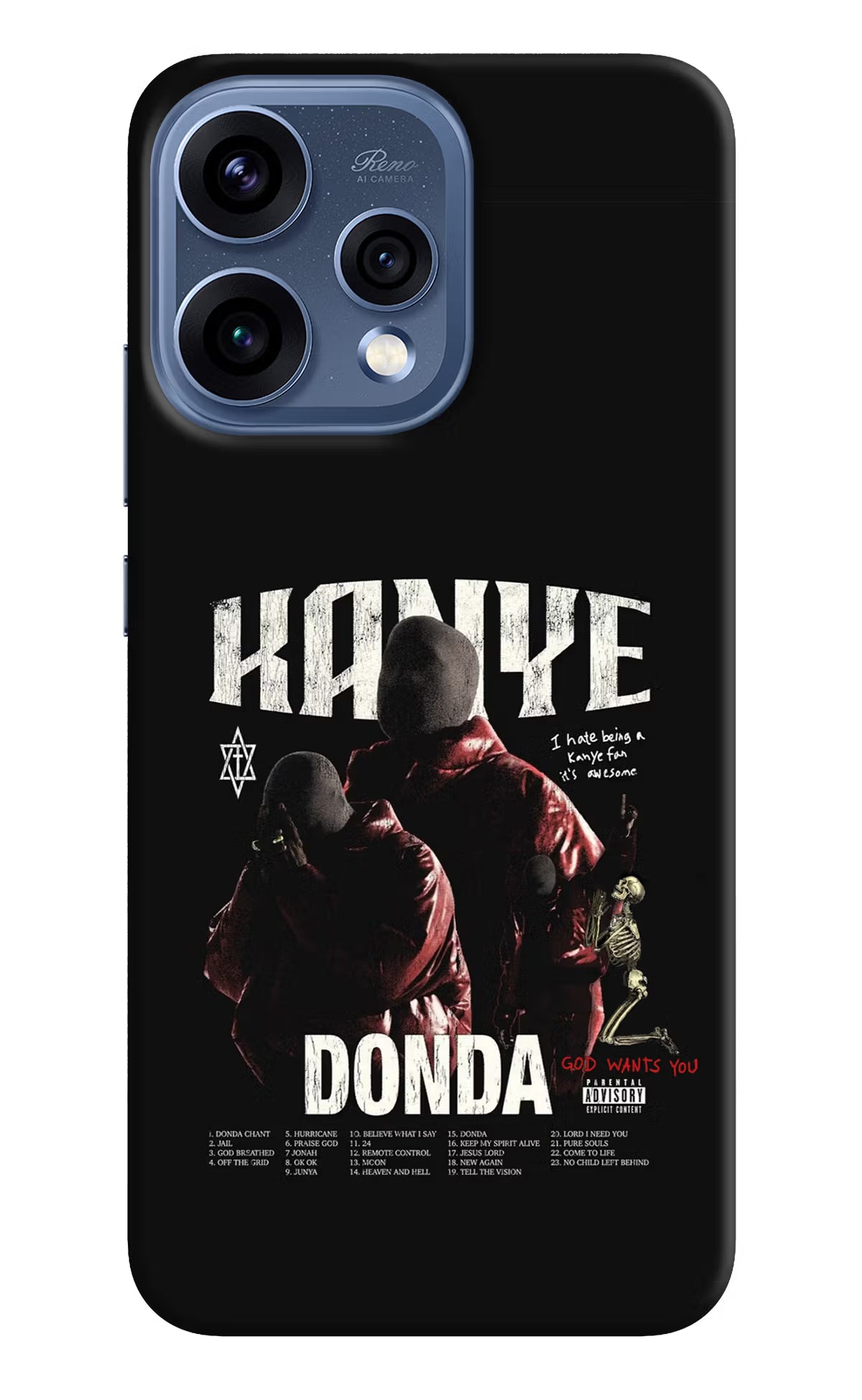 Donda Kanye West Oppo Reno15 5G Back Cover - Donda Kanye West Oppo Reno15 5G Hard Case Back Cover by Casekaro Donda Kanye West Oppo Reno15 5G Hard Case Back Cover by Casekaro