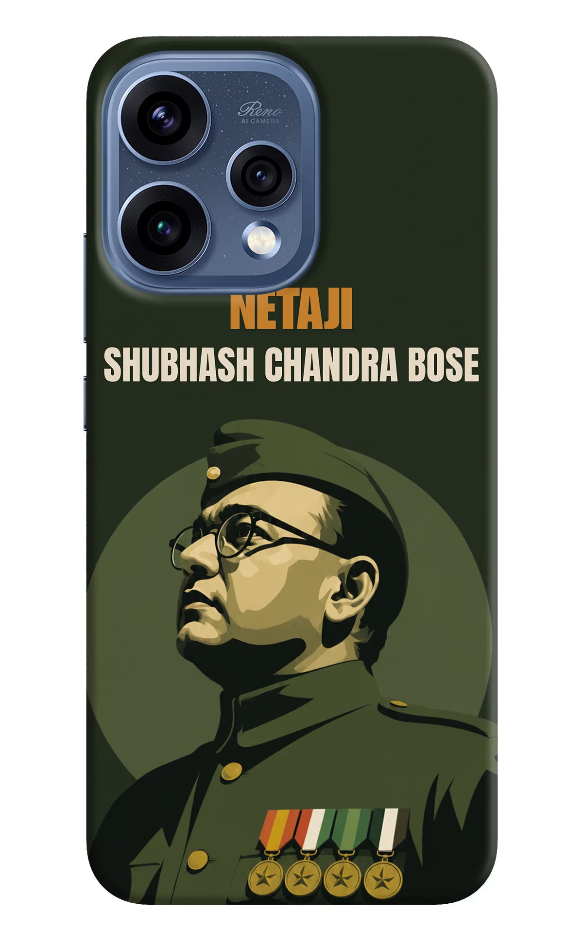 Netaji Legacy Oppo Reno15 5G Back Cover - Netaji Legacy Oppo Reno15 5G Back Cover Netaji Legacy Oppo Reno15 5G Back Cover