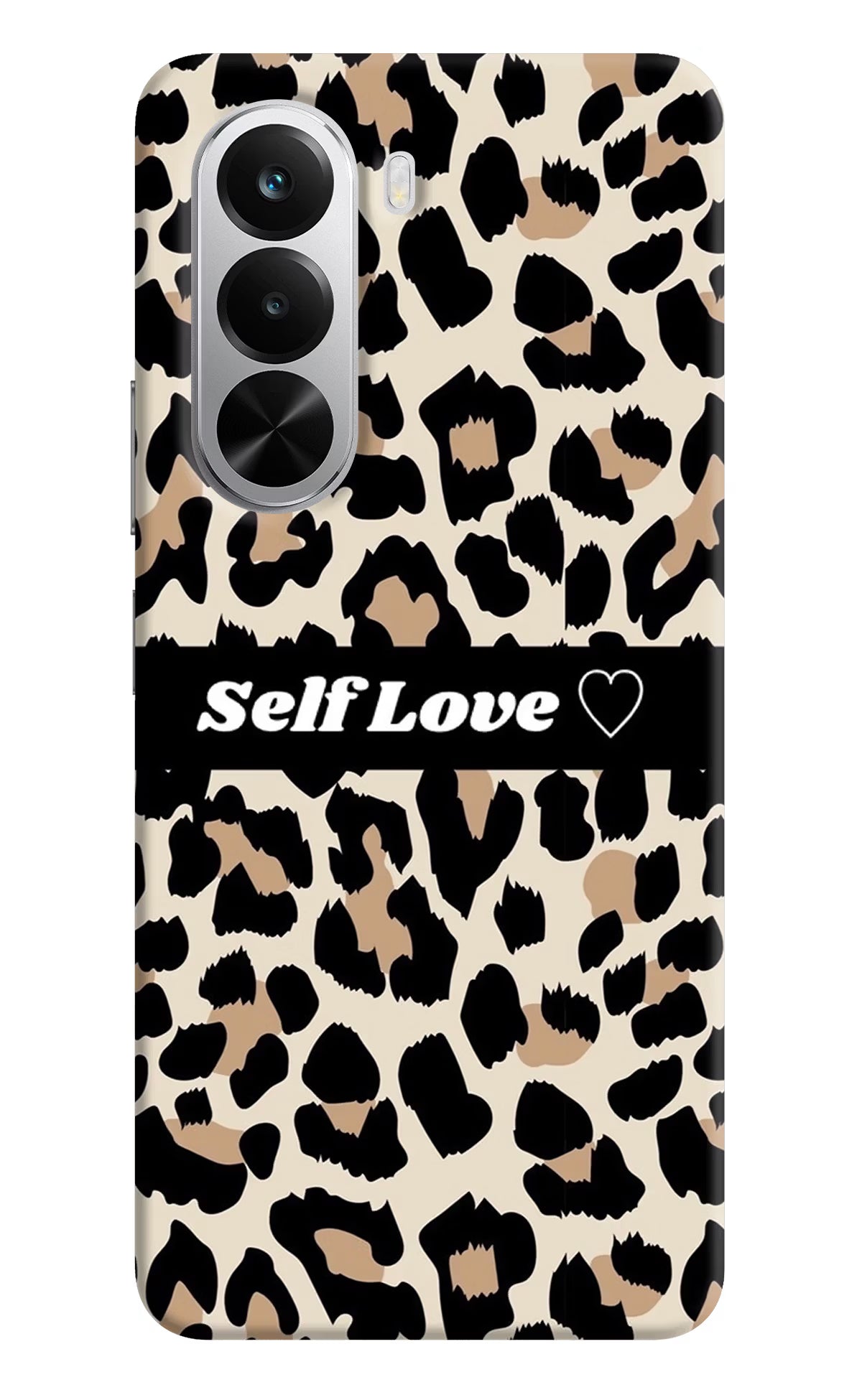 Leopard Print Self Love Realme P4x 5G Back Cover - Leopard Print Self Love Realme P4x 5G Hard Case Back Cover by Casekaro Leopard Print Self Love Realme P4x 5G Hard Case Back Cover by Casekaro