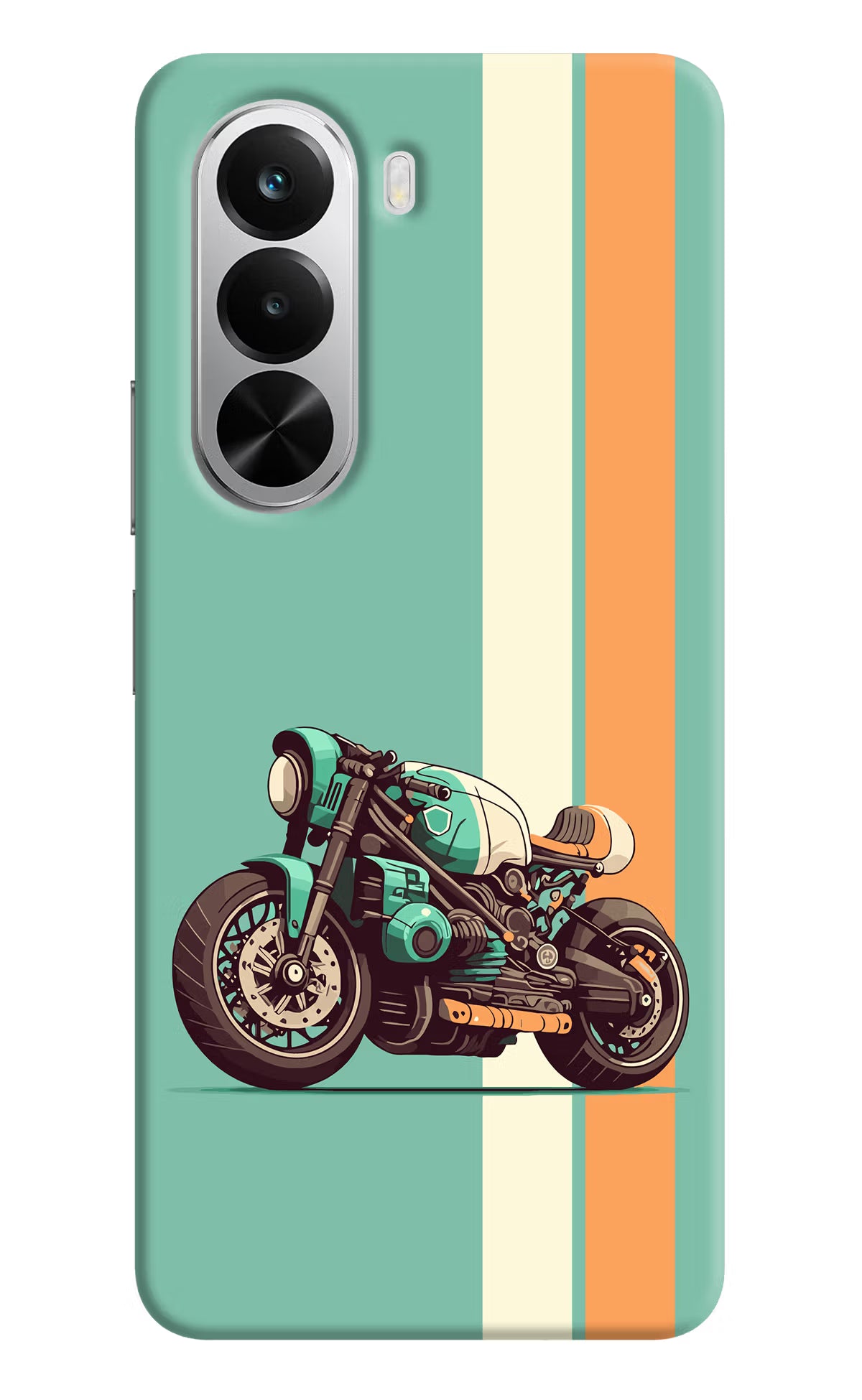 Striped Moto Drift Realme P4x 5G Back Cover - Striped Moto Drift Realme P4x 5G Hard Case Back Cover by Casekaro Striped Moto Drift Realme P4x 5G Hard Case Back Cover by Casekaro