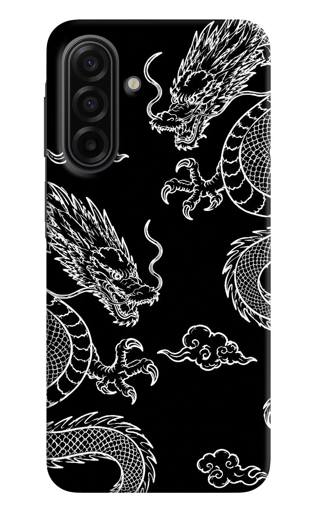 Twin Dragons Samsung F17 5G Back Cover - Twin Dragons Samsung F17 5G Hard Case Back Cover by Casekaro Twin Dragons Samsung F17 5G Hard Case Back Cover by Casekaro