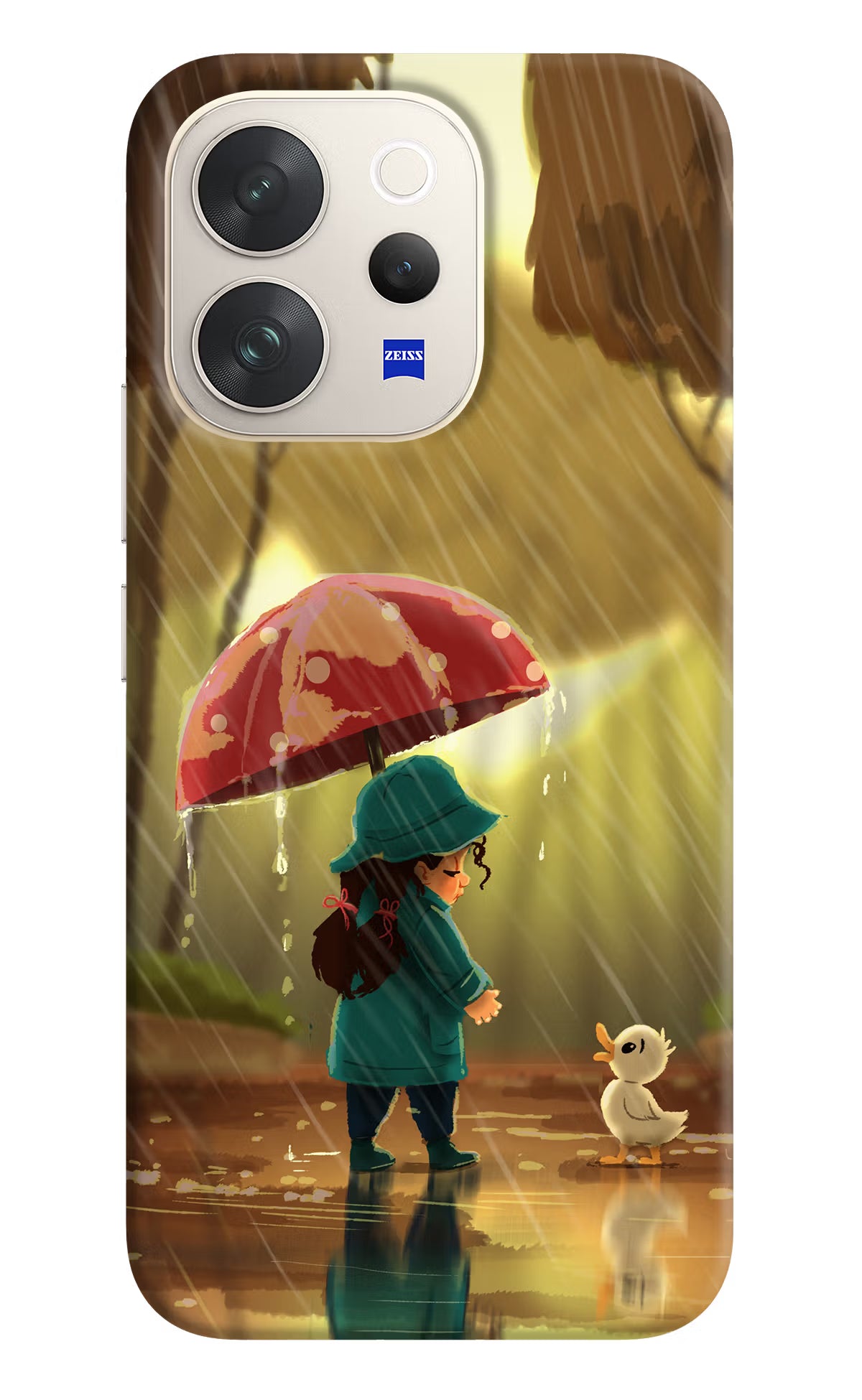 Rainy Day Vivo V70 5G Back Cover - Rainy Day Vivo V70 5G Hard Case Back Cover by Casekaro Rainy Day Vivo V70 5G Hard Case Back Cover by Casekaro