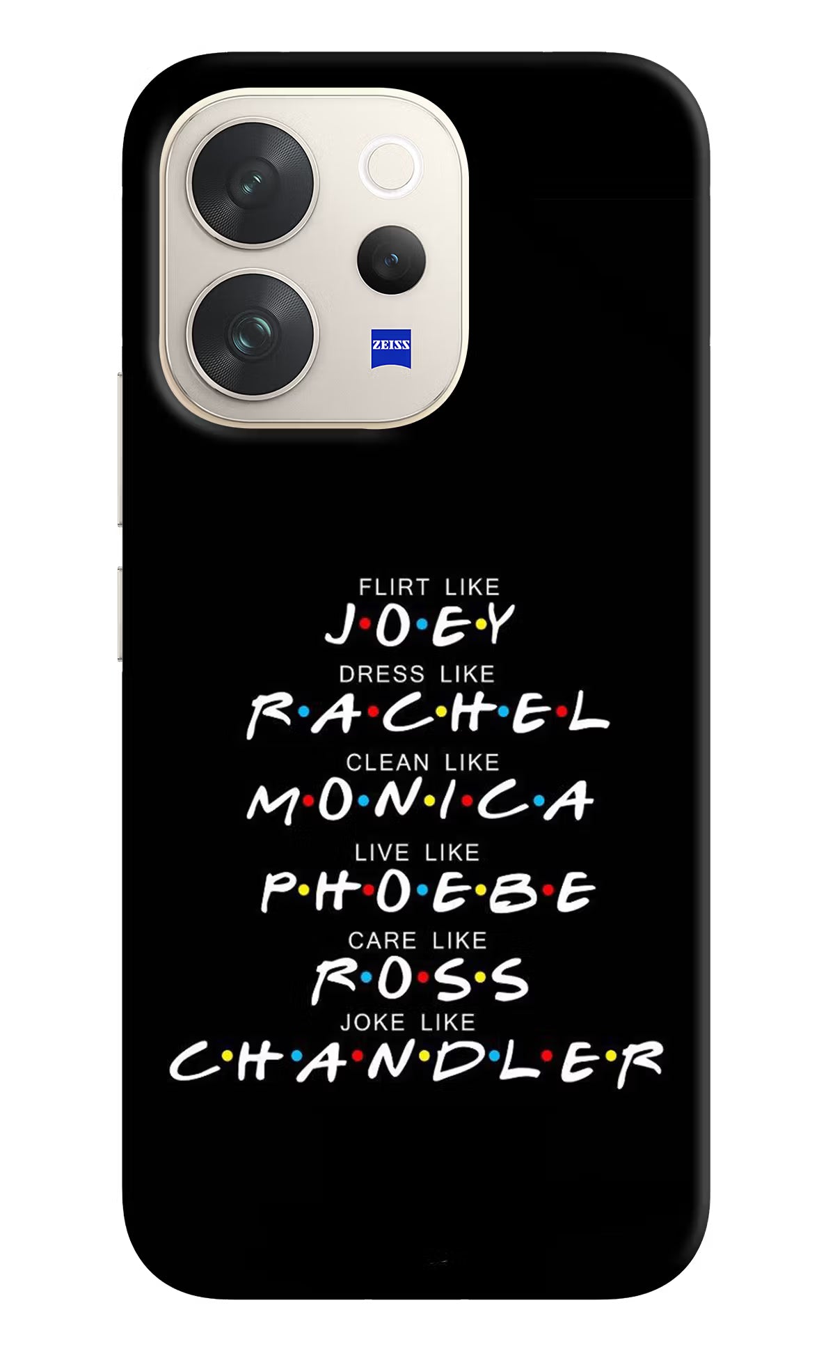 FRIENDS Character Vivo V70 5G Back Cover - FRIENDS Character Vivo V70 5G Hard Case Back Cover by Casekaro FRIENDS Character Vivo V70 5G Hard Case Back Cover by Casekaro