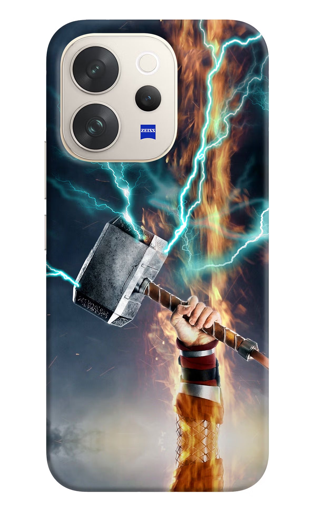 Thor Hammer Mjolnir Vivo V70 5G Back Cover - Thor Hammer Mjolnir Vivo V70 5G Hard Case Back Cover by Casekaro Thor Hammer Mjolnir Vivo V70 5G Hard Case Back Cover by Casekaro