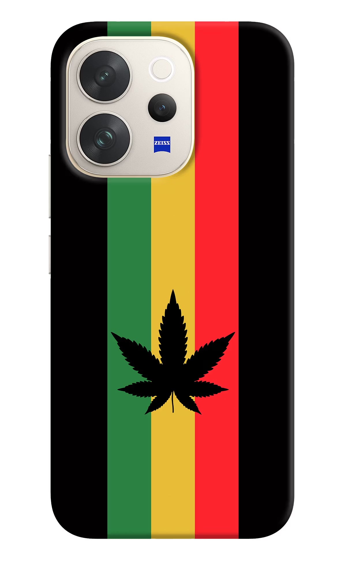 Weed Flag Vivo V70 5G Back Cover - Weed Flag Vivo V70 5G Hard Case Back Cover by Casekaro Weed Flag Vivo V70 5G Hard Case Back Cover by Casekaro