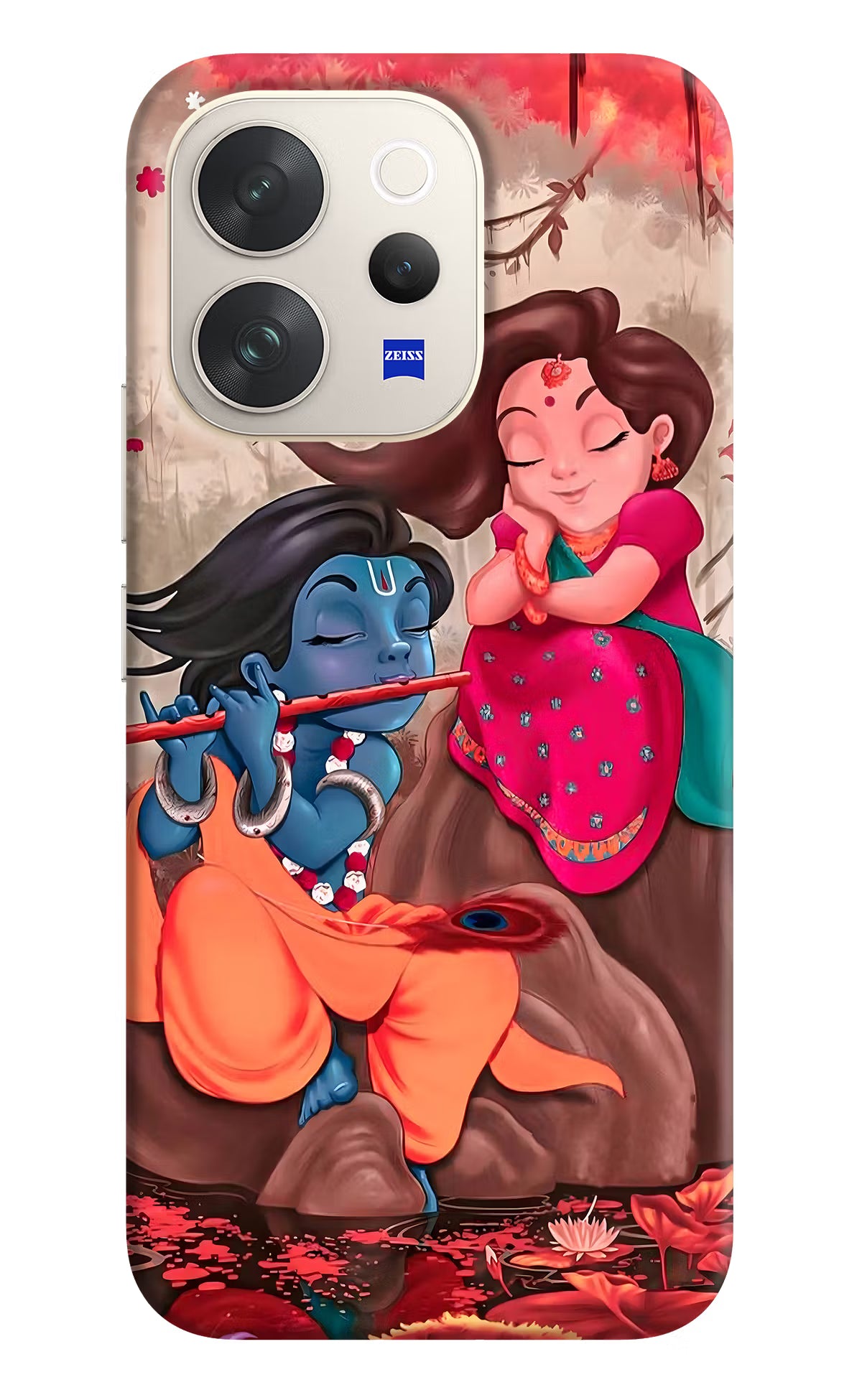 Radhe Krishna Vivo V70 5G Back Cover - Radhe Krishna Vivo V70 5G Hard Case Back Cover by Casekaro Radhe Krishna Vivo V70 5G Hard Case Back Cover by Casekaro