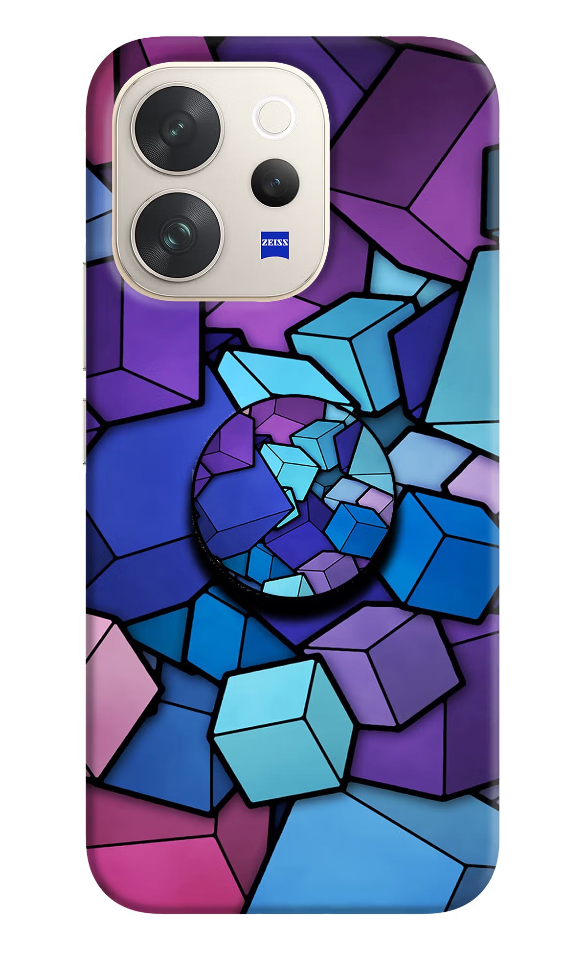 Cubic Abstract Vivo V70 5G Pop Case - Cubic Abstract Vivo V70 5G Pop Case by Casekaro Cubic Abstract Vivo V70 5G Pop Case by Casekaro